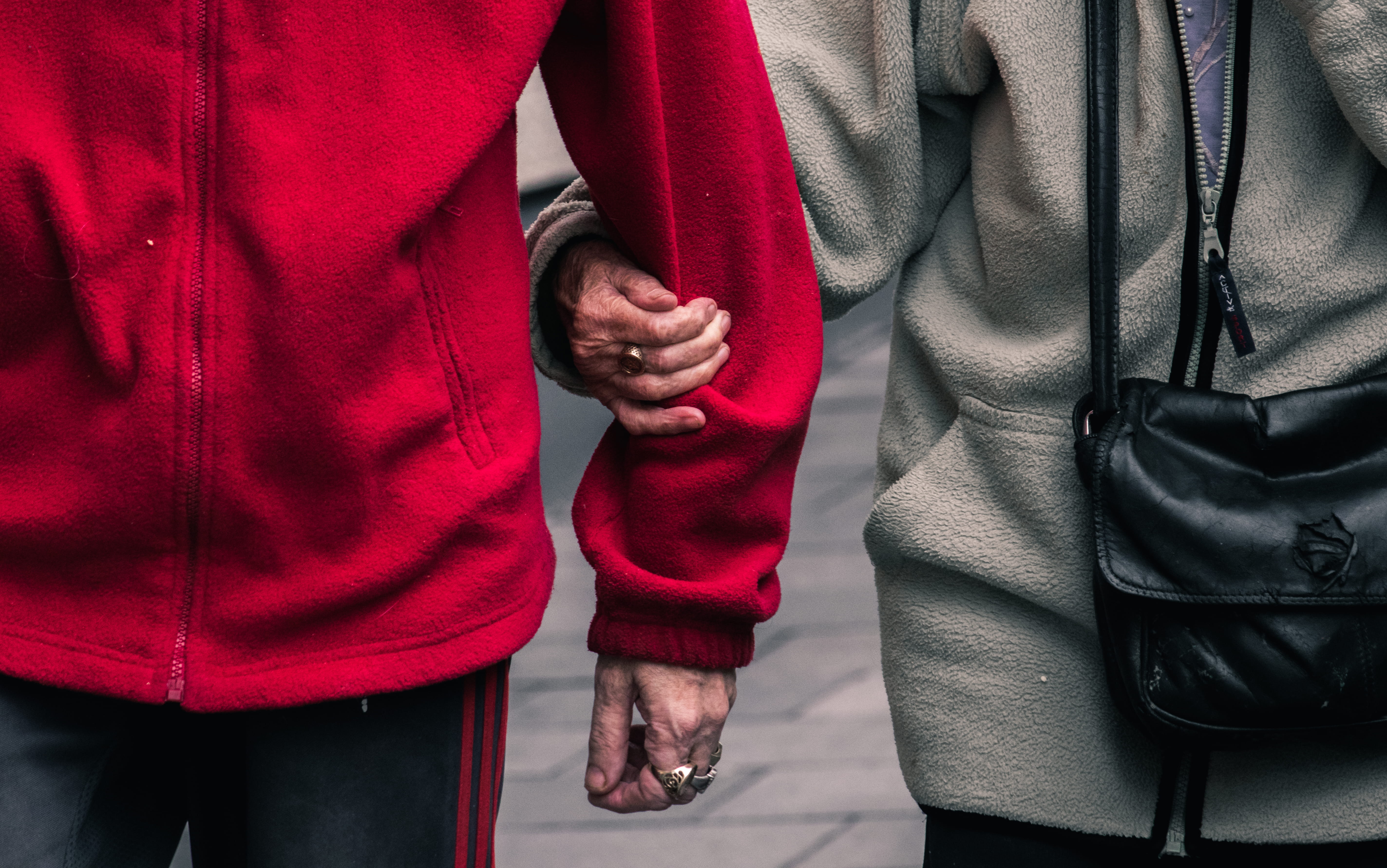 ring, couple, males, woman, close-up, lifestyles, love, old, sport, life, red, street, person, partner, arm, urban Scene, clothing, fashion, man, care, HD Wallpaper