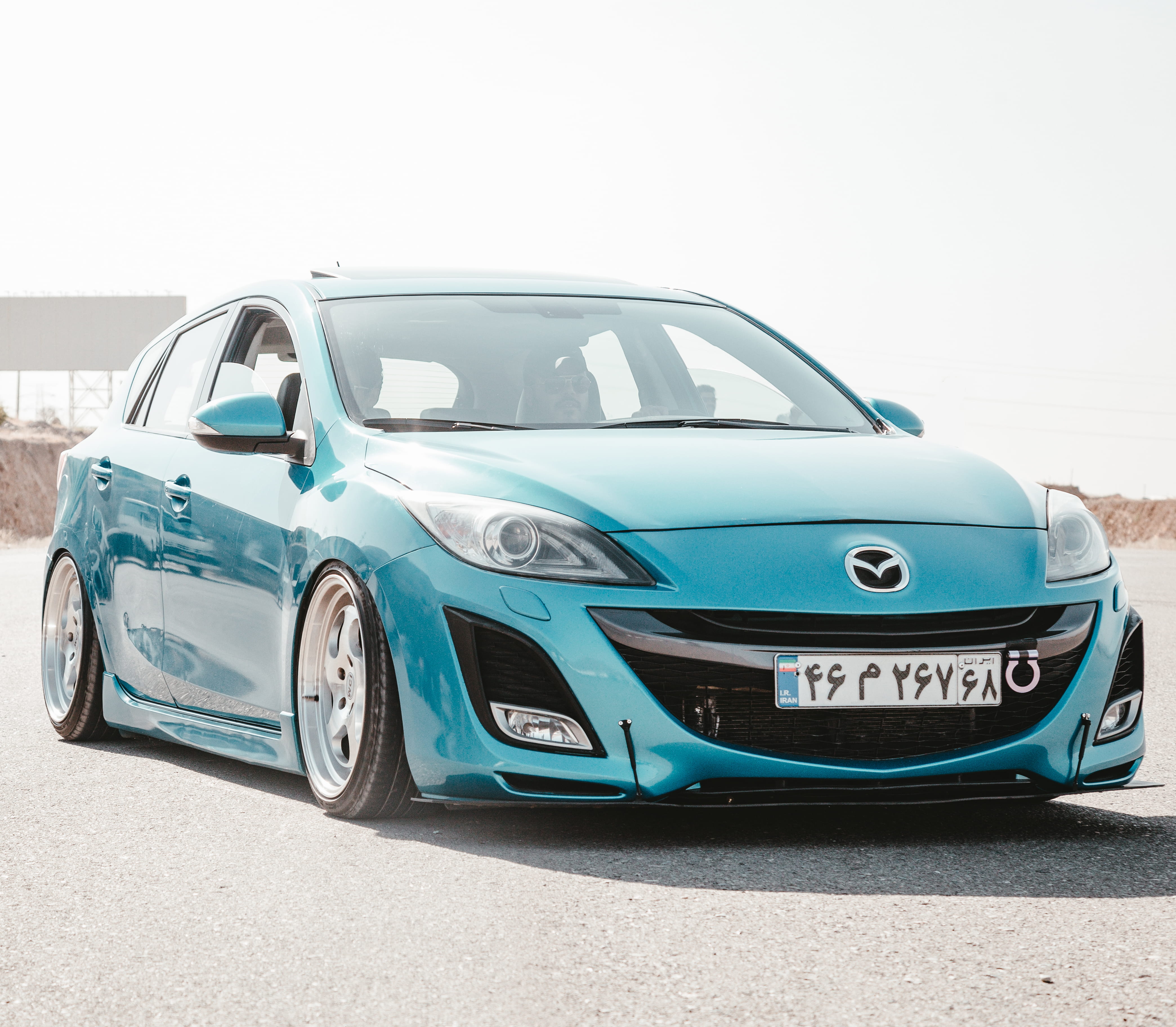 automobile, blue, copy space, mode of transportation, luxury, clear sky, hatchback, sedan, background, utilities, ground, utility, stationary, tehran province, HD Wallpaper