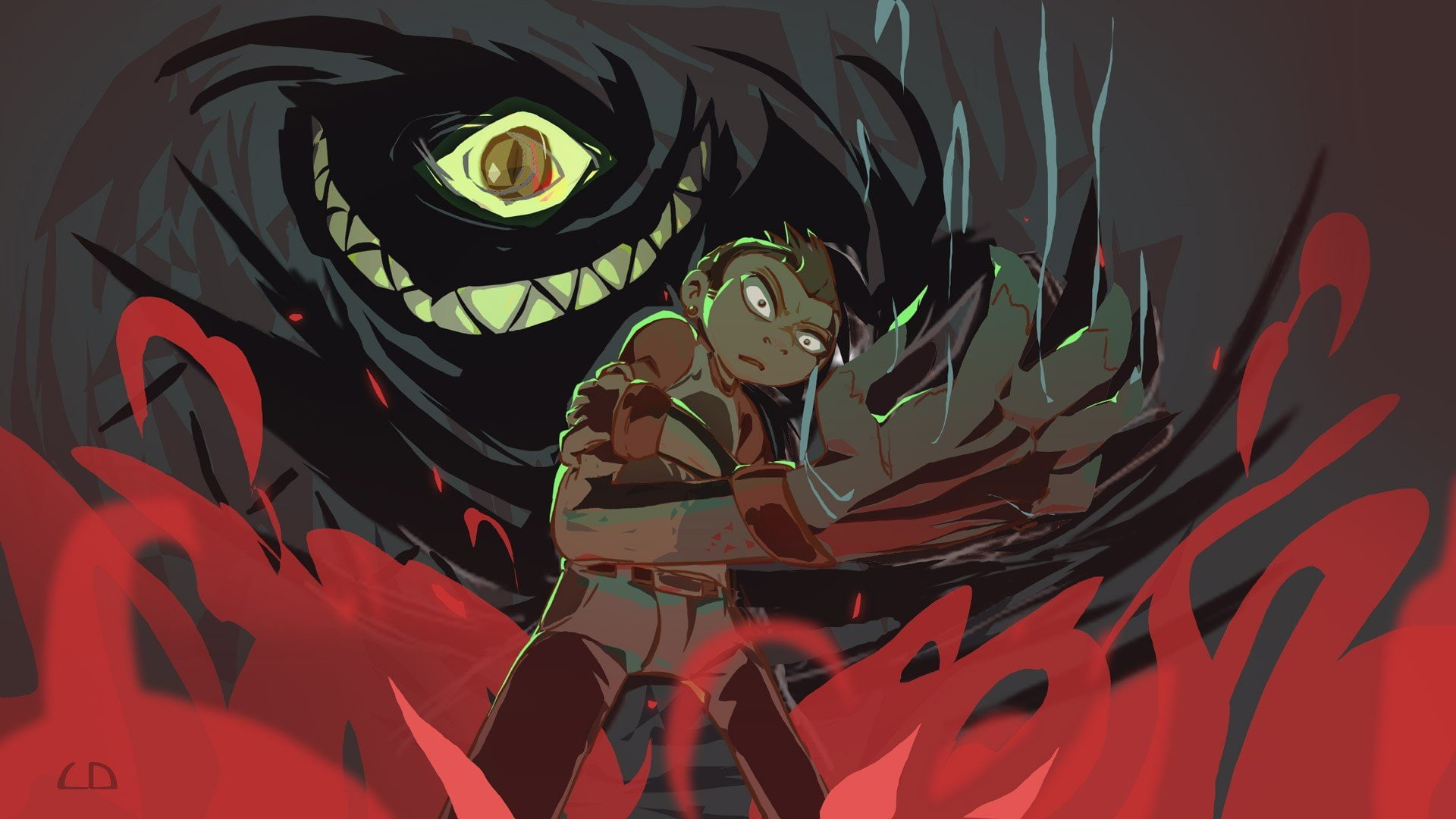 monsters, anole, goblins, haunted, 1080P, hands, HD Wallpaper