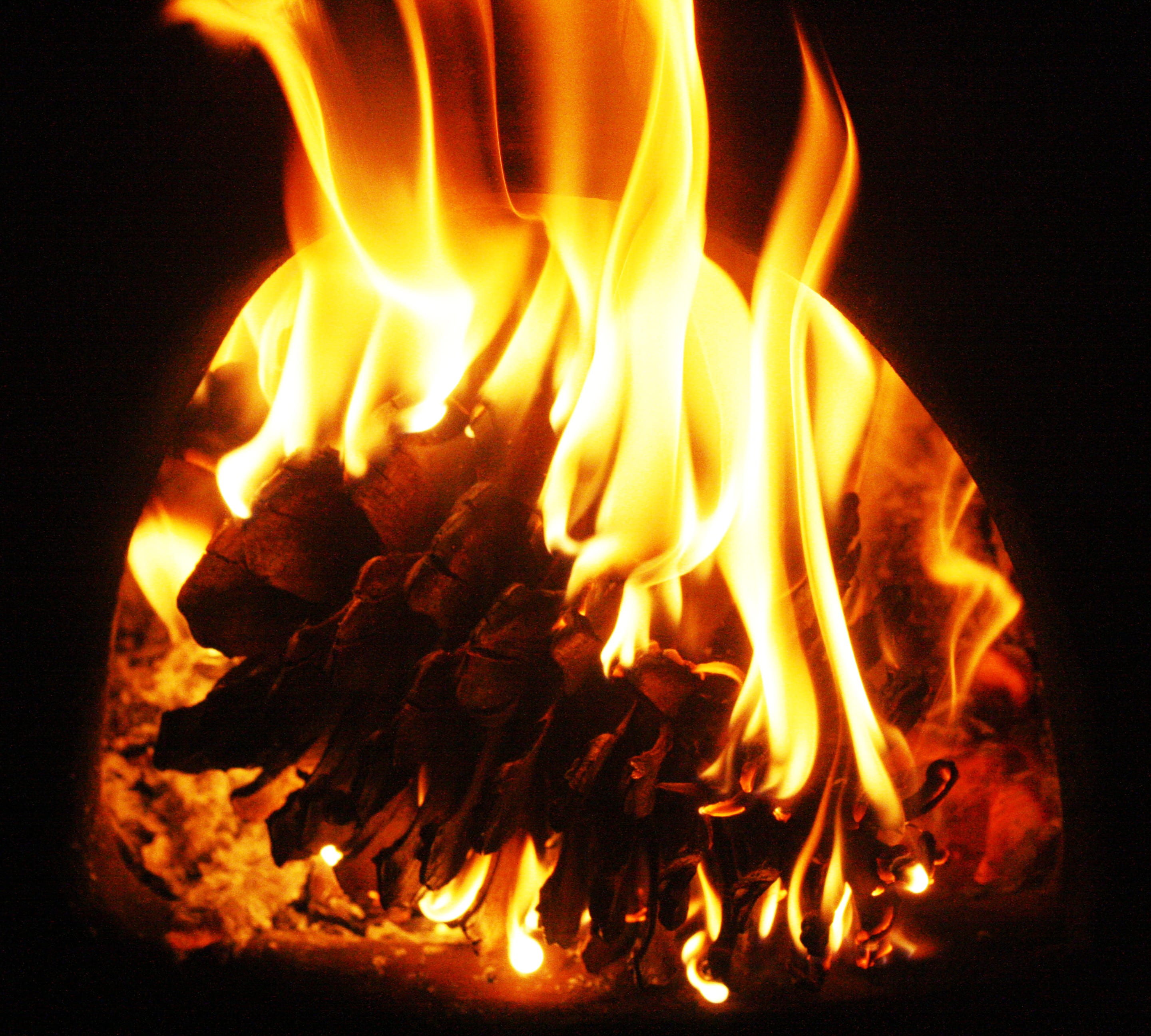 log, fire - natural phenomenon, campfire, no people, embers, orange color, cold, autumn, inferno, fiery, wood - material, hot, black background, nature, HD Wallpaper