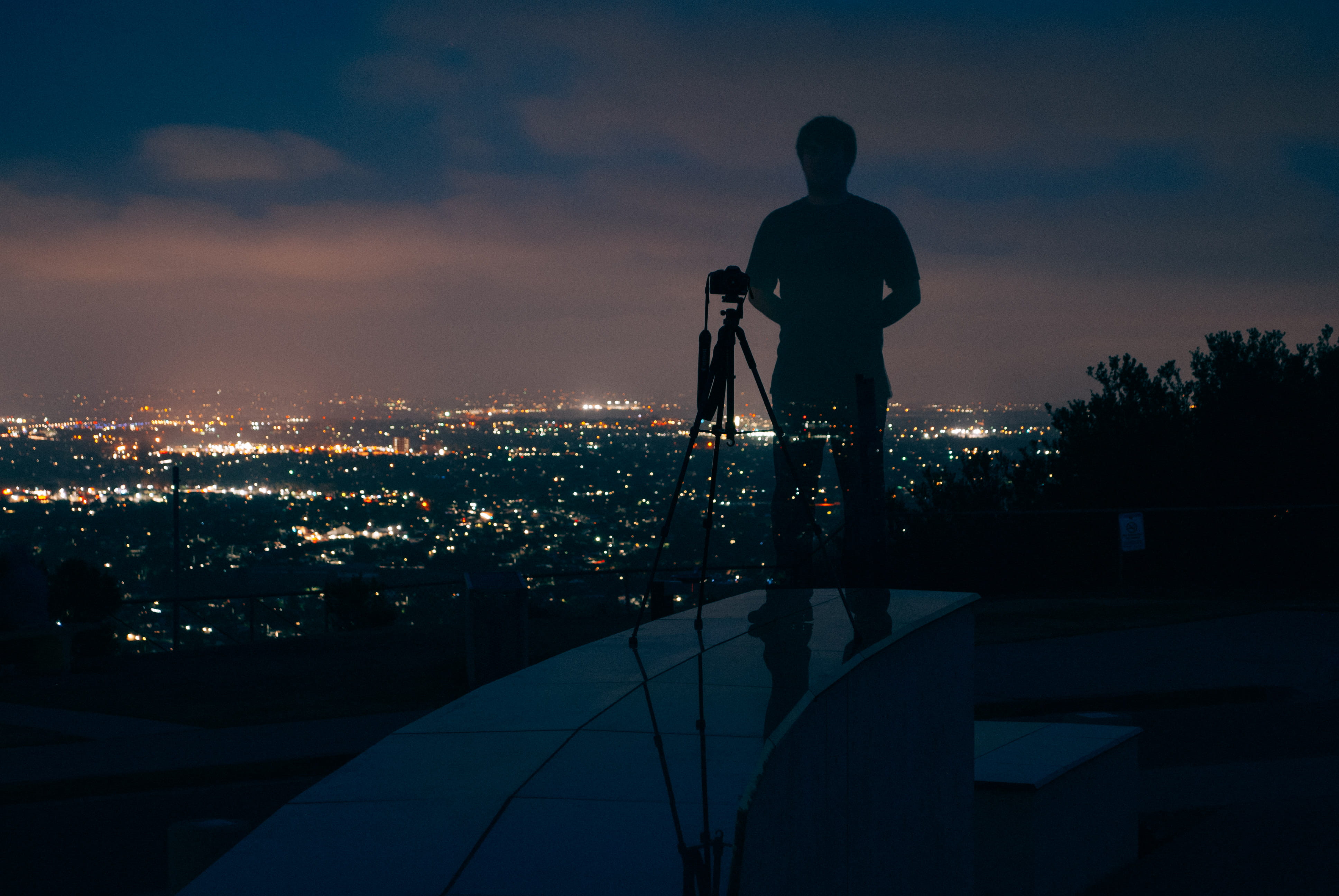 night, scenic, city lights, mountain, cloud - sky, outdoors, city, architecture, rear view, view, sky, sunset, illuminated, san diego, mountain top, city life, HD Wallpaper