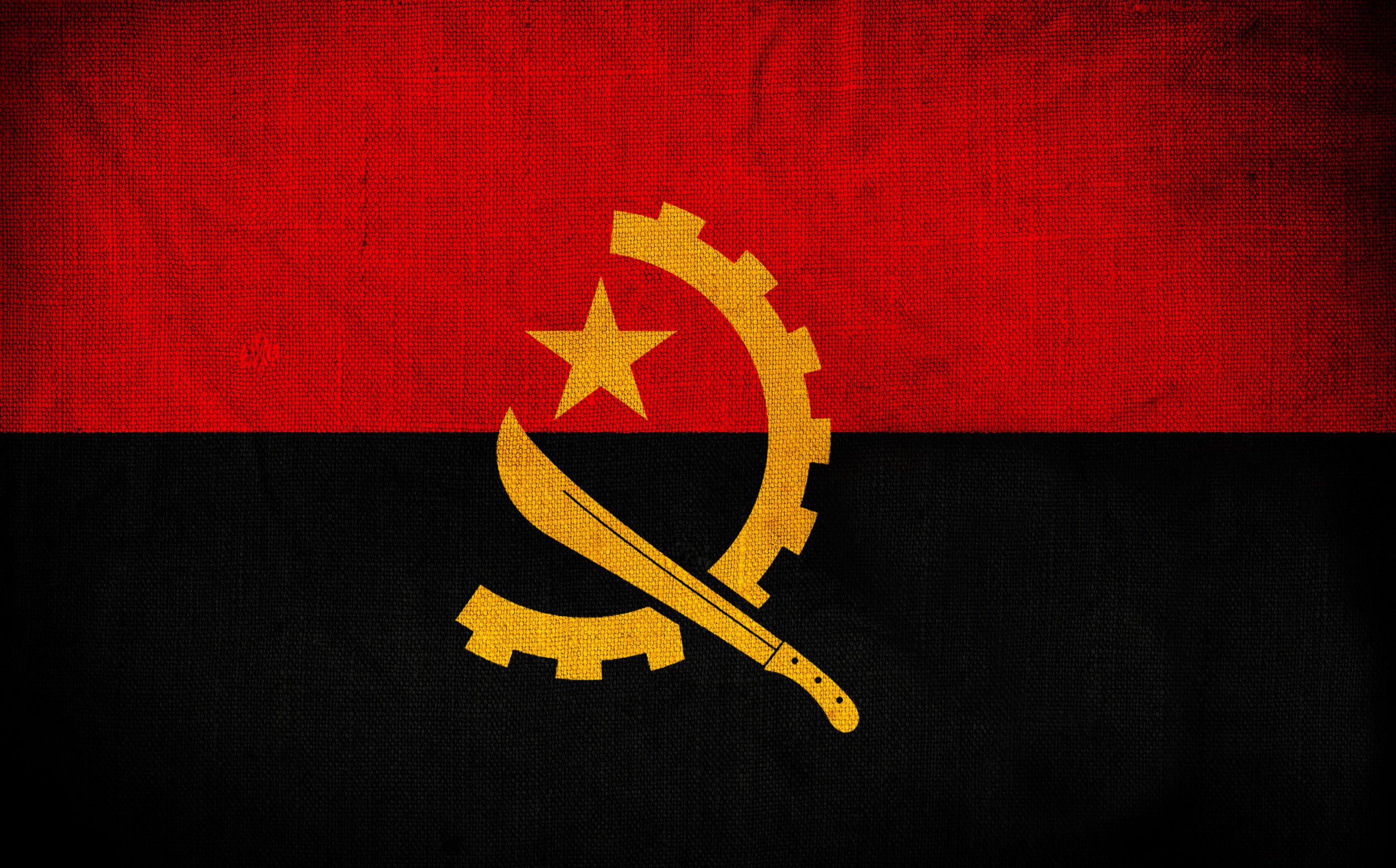 1080P, Photoshop, Flag, Angola, HD Wallpaper