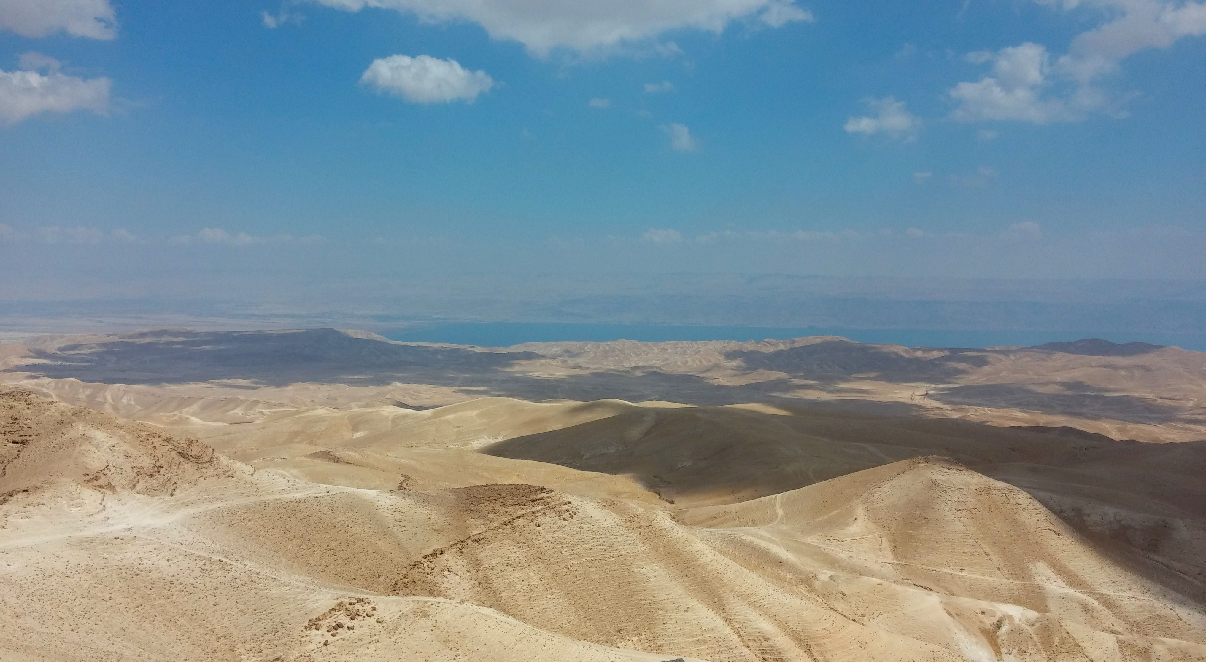 4K, Desert, sky, beauty in nature, landscape, tranquility, scenics - nature, Israel, Sand, day, travel destinations, scenics, cloud - sky, arid climate, HD Wallpaper