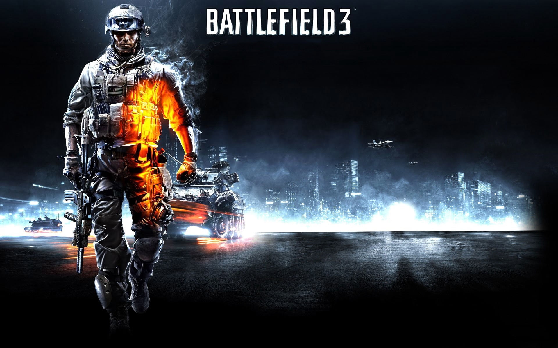 1080P, burning, smoke - Physical Structure, copy space, full length, safety, city, ammunition, courage, uniform, motion, speed, battlefield 3, flame, fire hose, HD Wallpaper
