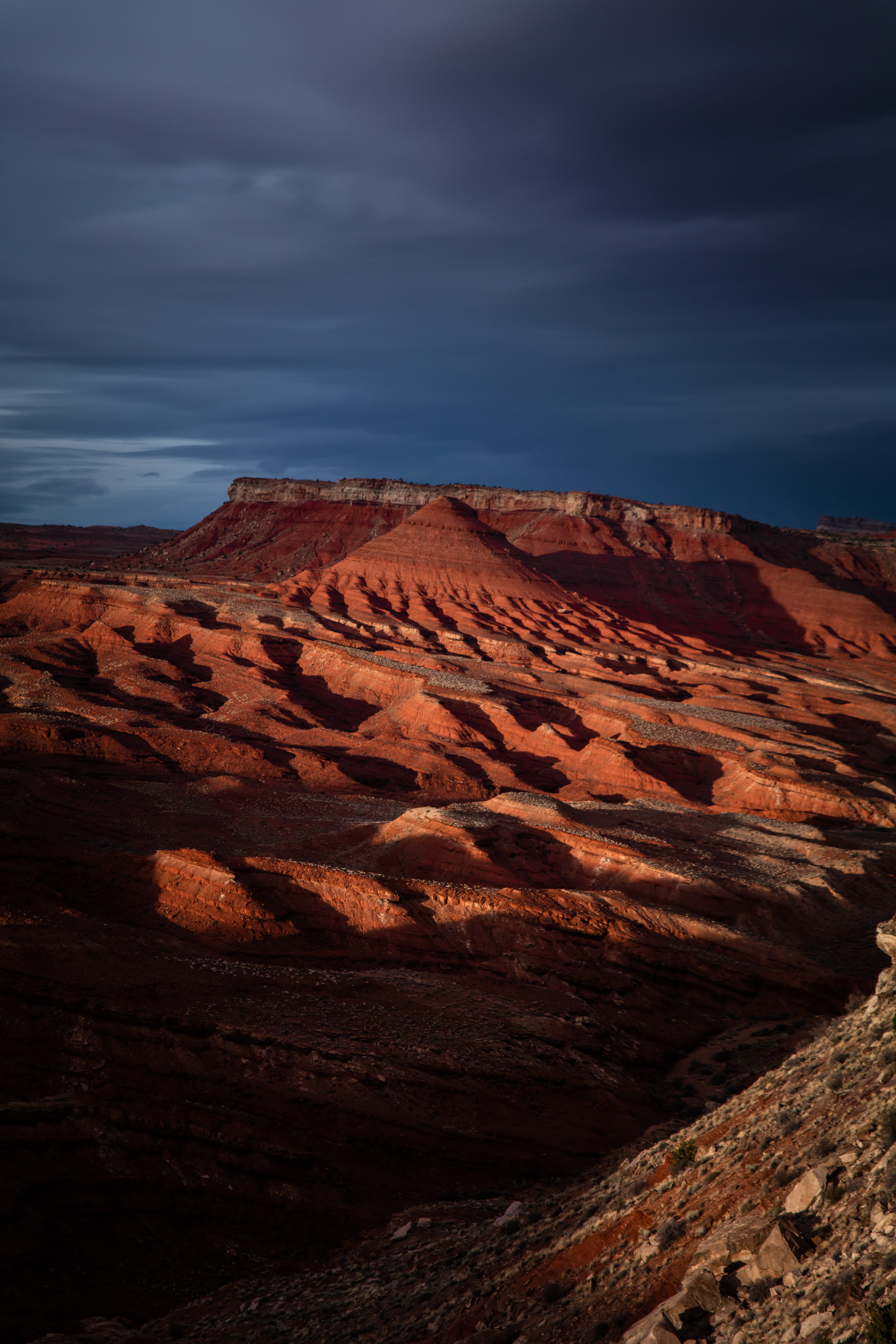 non-urban scene, rock, climate, eroded, utah, day, landscape, arid climate, camping, sunset, nature, 8K, remote, land, behind the reef trail, united states, Phone HD Wallpaper