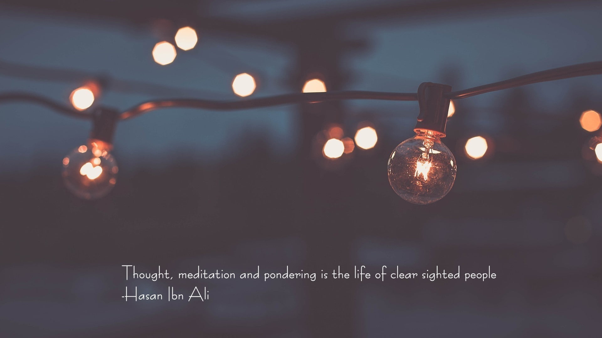 islam hasan ibn ali imam quote imam hasan lights wire depth of field, 1080P, HD Wallpaper