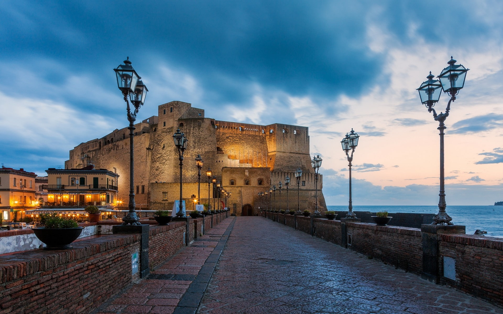 palace, way, 1080P, landscape, castle, HD Wallpaper