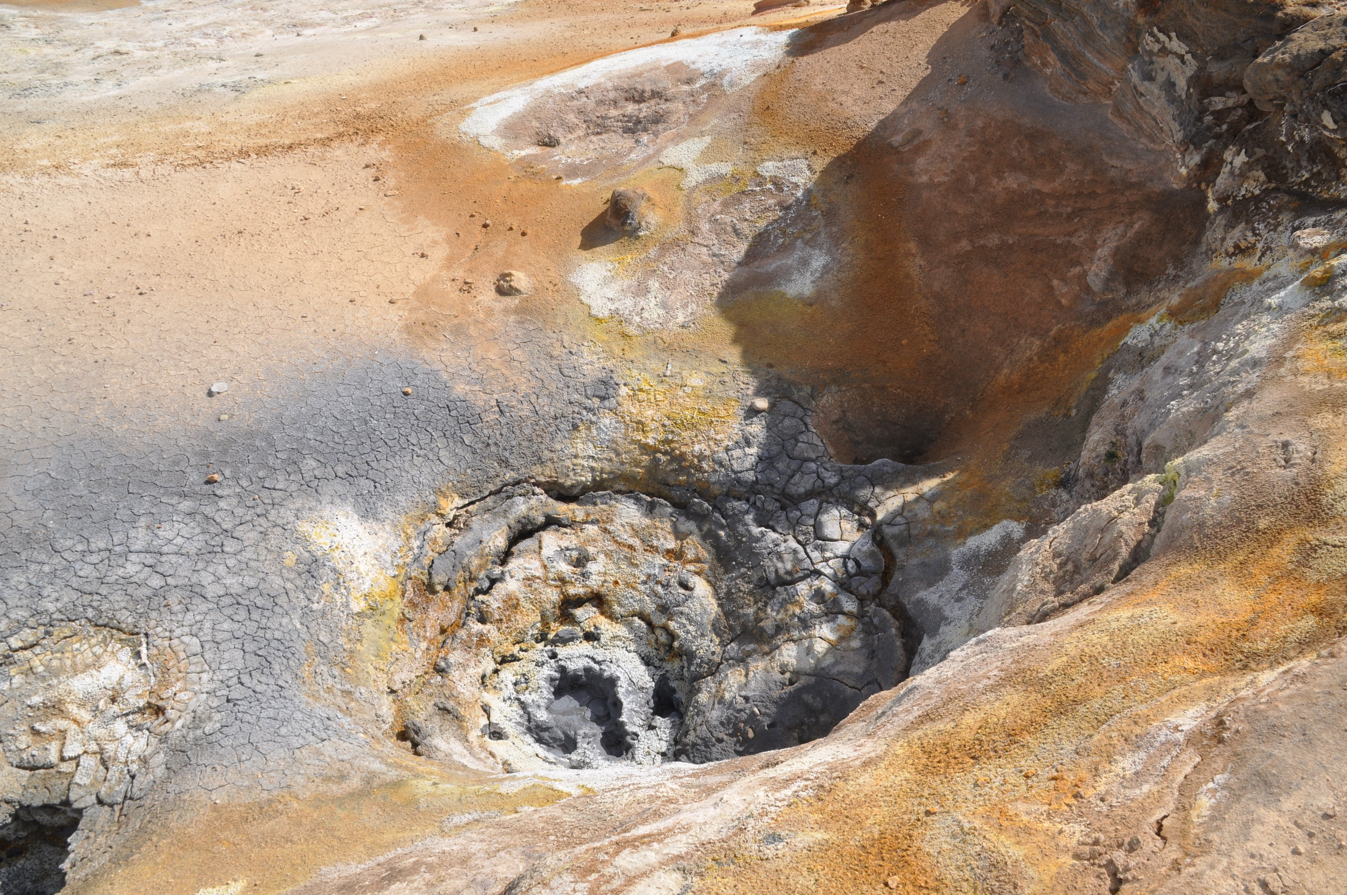 physical geography, tranquil scene, solid, desert, hot, climate, hverarönd, non-urban scene, iceland, extreme terrain, day, land, no people, volcanism, HD Wallpaper