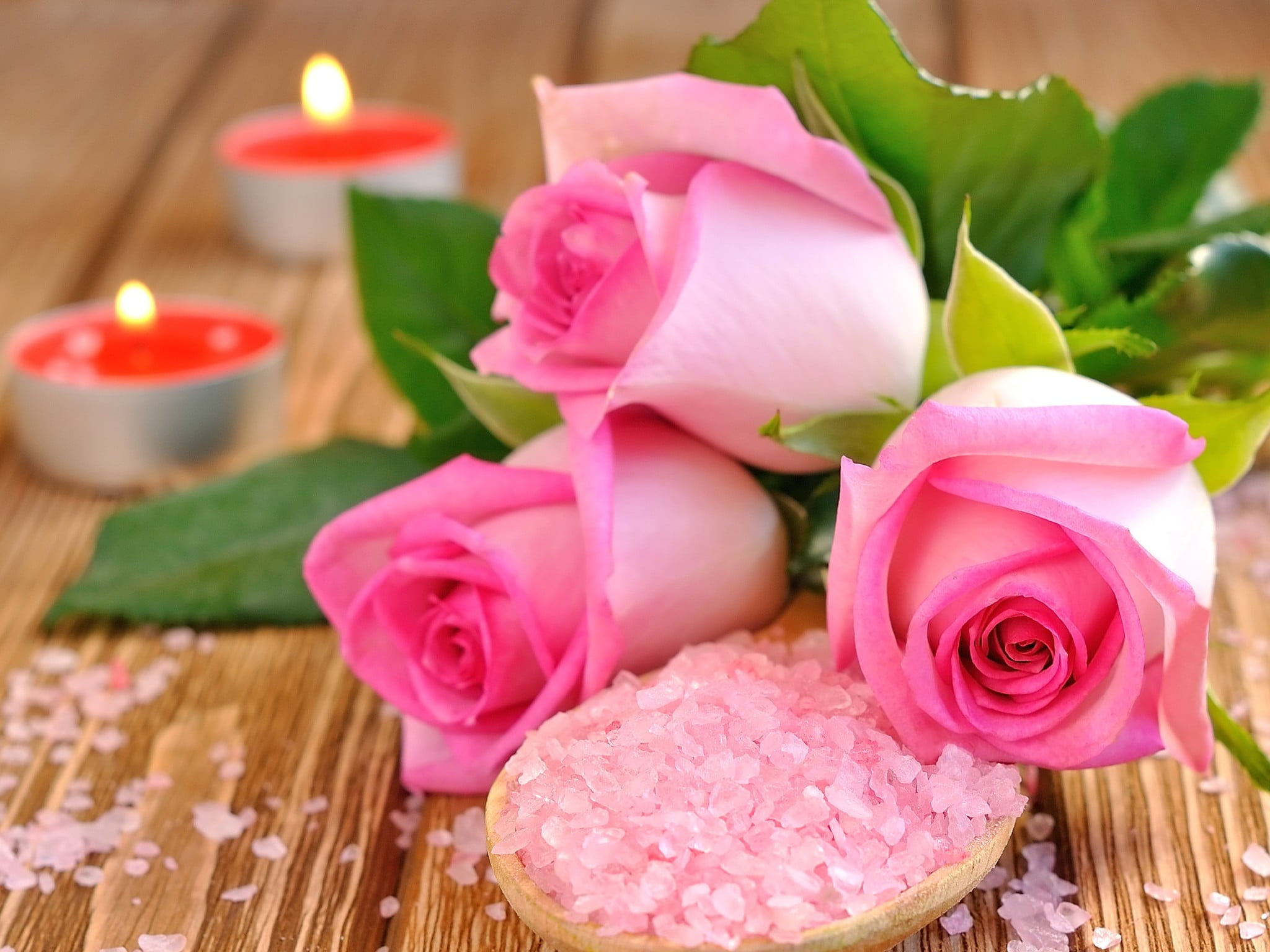 leaf, blurring, gift, beauty In Nature, decoration, arrangement, candle, inflorescence, petal, focus on foreground, no People, bouquet, pink, aromatherapy, HD Wallpaper