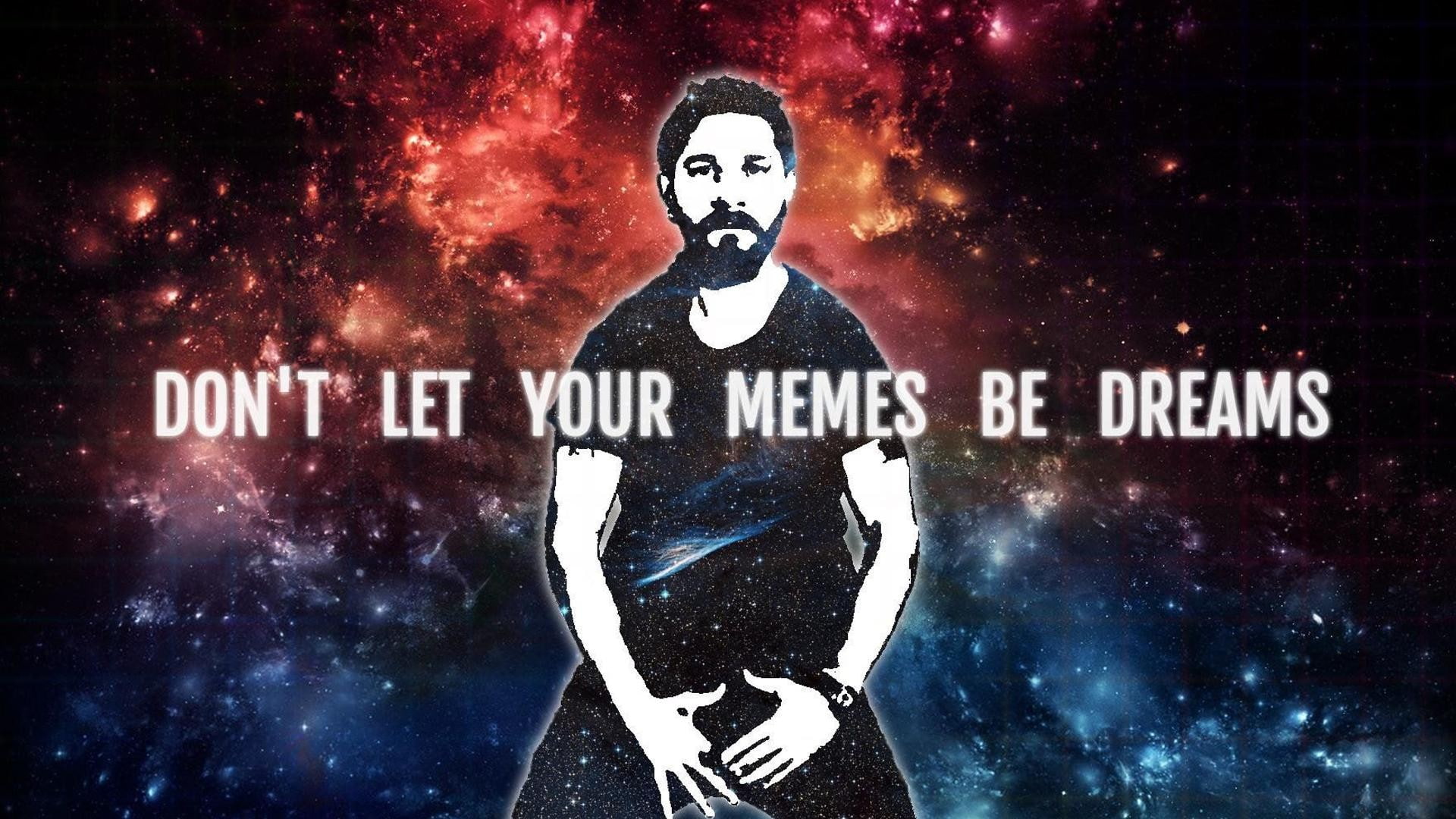 memes, Shia LaBeouf, salt, quote, nebula, 1080P, HD Wallpaper