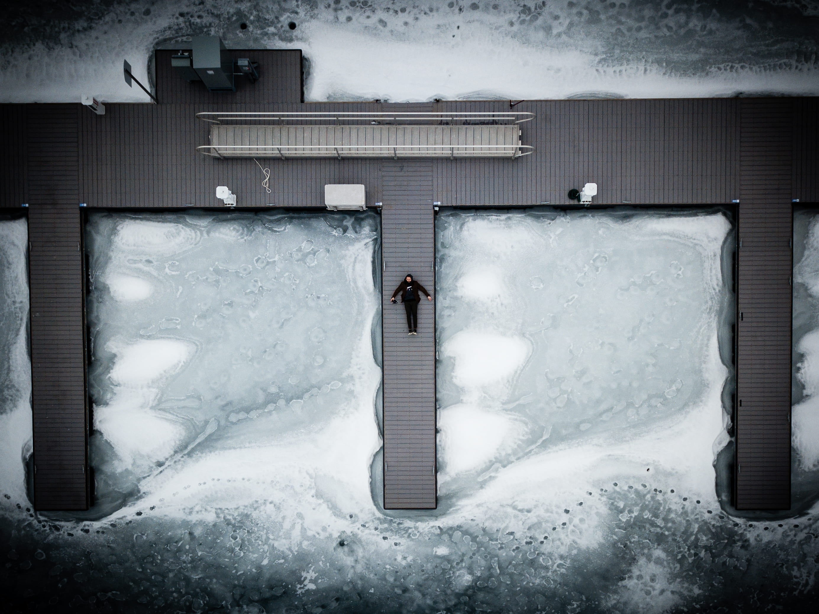 nature, concrete, no people, entrance, pier, frozen, dock, built structure, winter, gray, dronephotography, bathroom, window, aerialphotography, HD Wallpaper