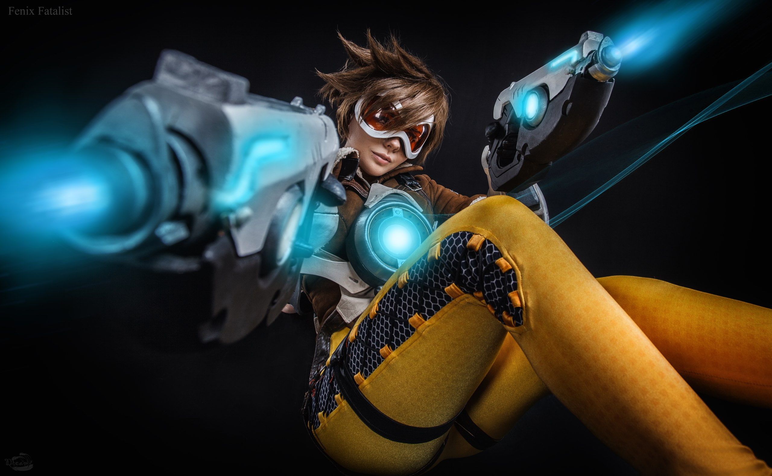 Tracer, Cosplay, Overwatch, 2K, HD Wallpaper