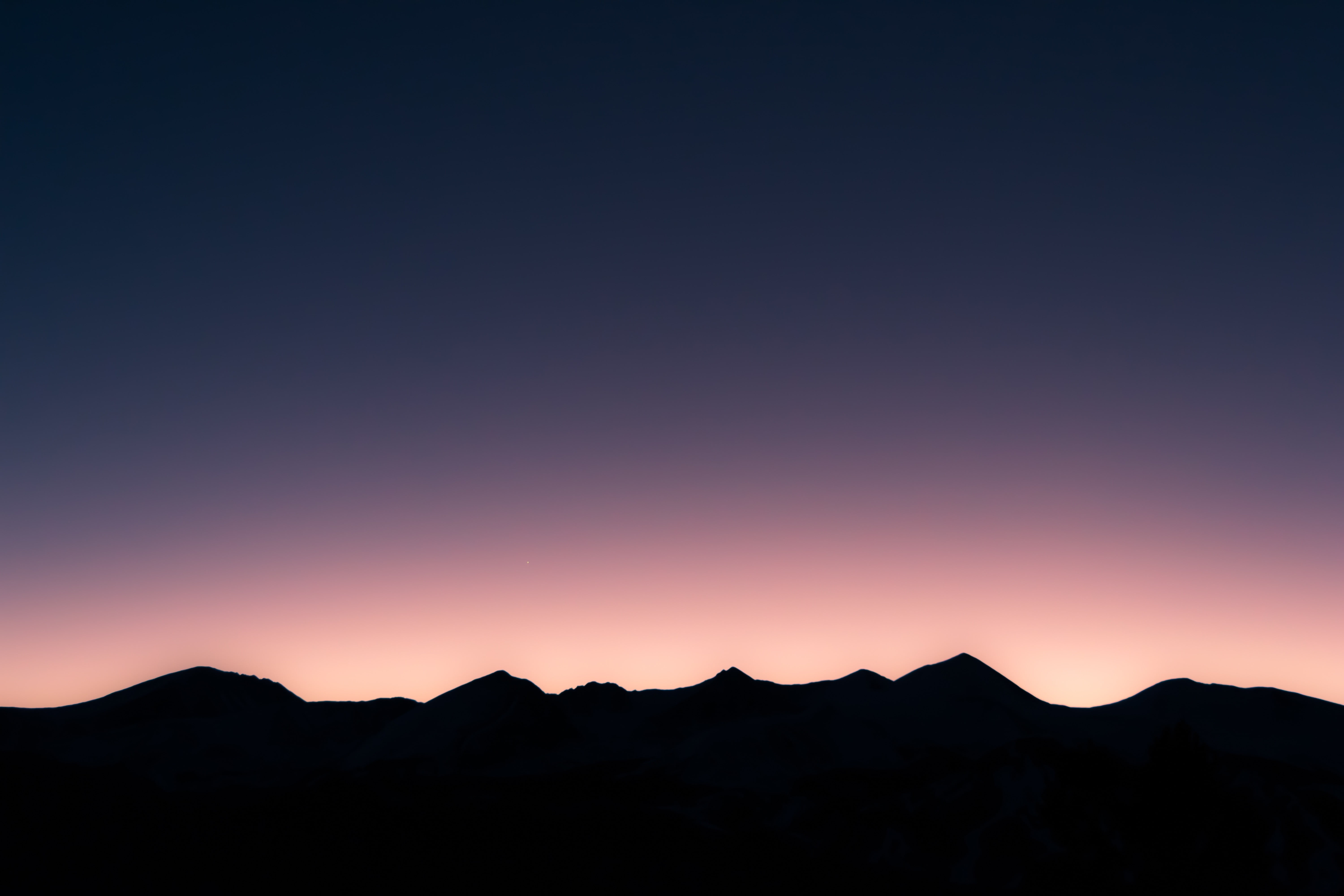 nature, scenics - nature, purple sky, mountain peak, hills, sunrise, mountain, environment, clear sky, outdoors, night, tranquility, sky, idyllic, no people, HD Wallpaper