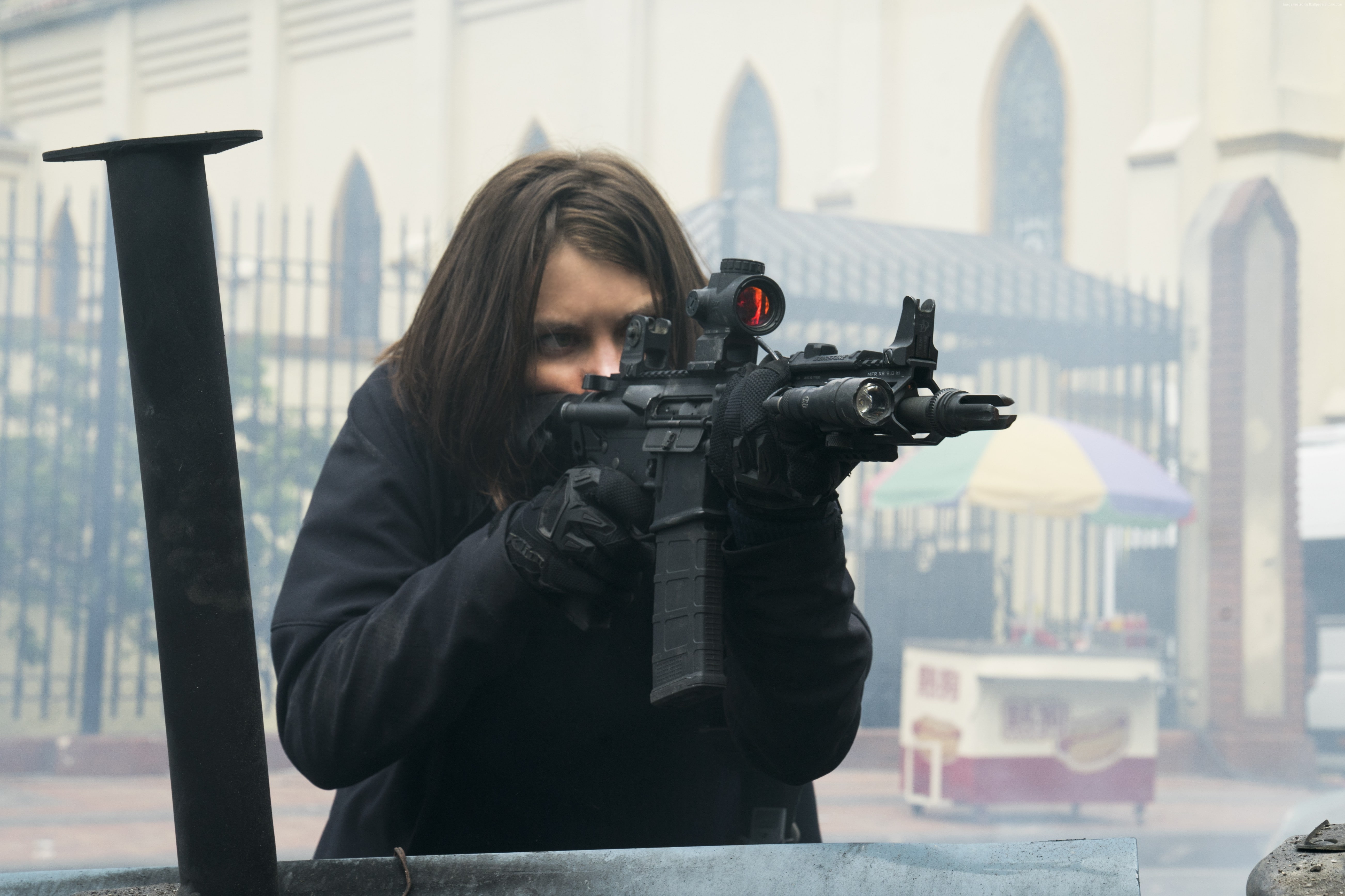 5K, Lauren Cohan, Mile 22, 5K, HD Wallpaper