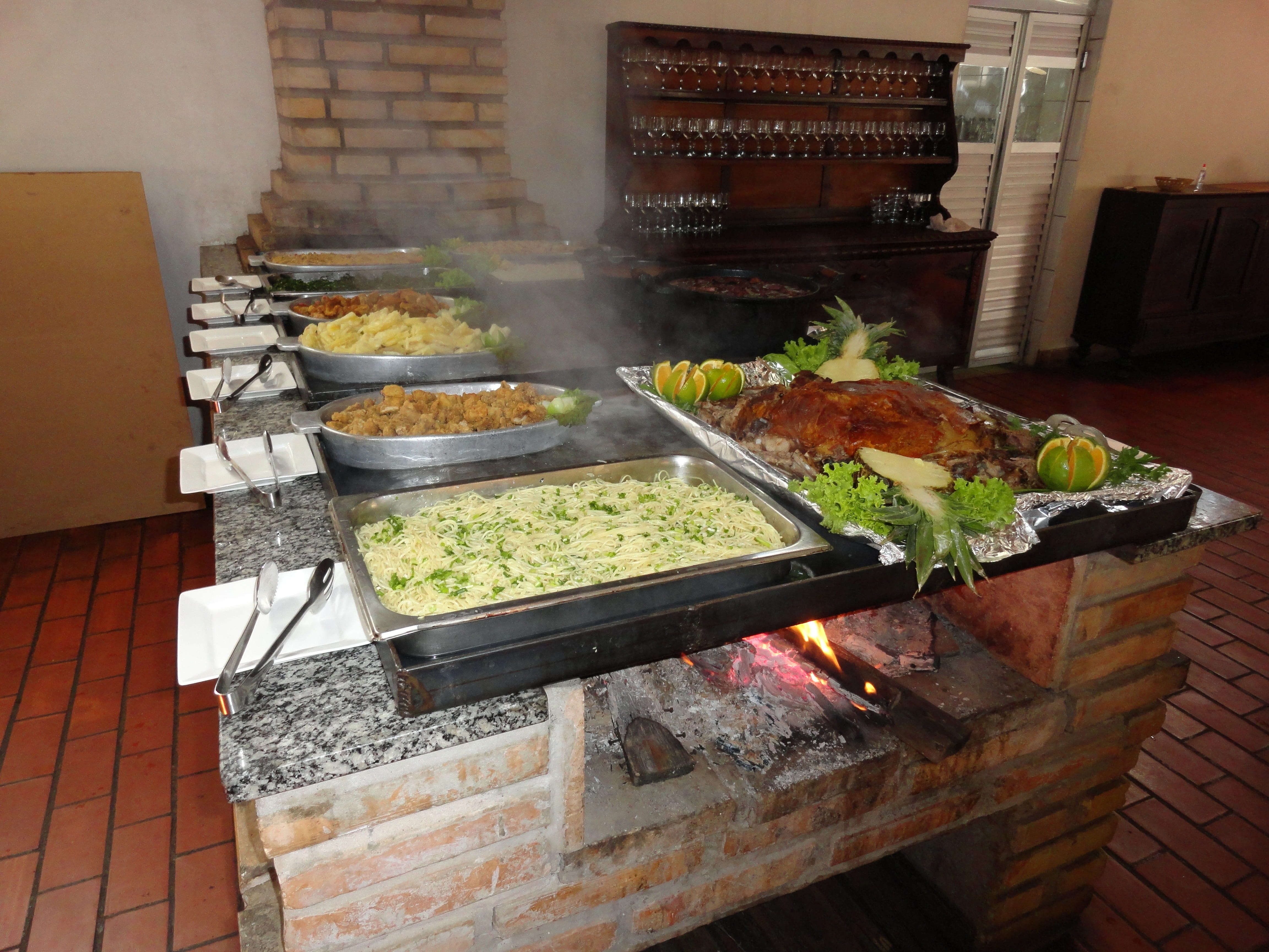 preparing food, food, smoke - physical structure, hotel, dinner, day, home, meal, hunger, canteen, freshness, healthy eating, wellbeing, restaurant, outdoors, HD Wallpaper