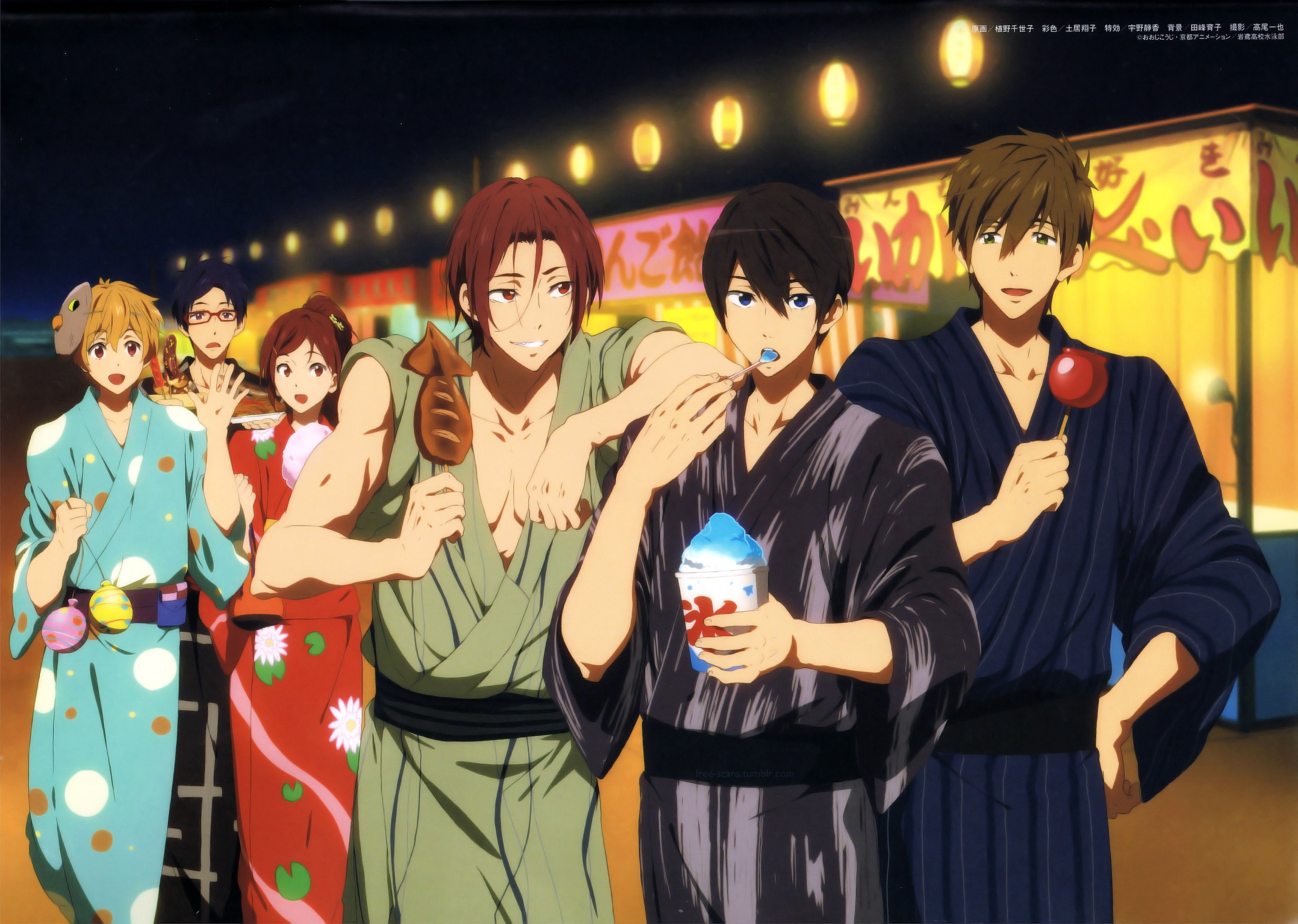ryugazaki, rin, gou, matsuoka, hazuki, nagisa, rei, 2K, HD Wallpaper