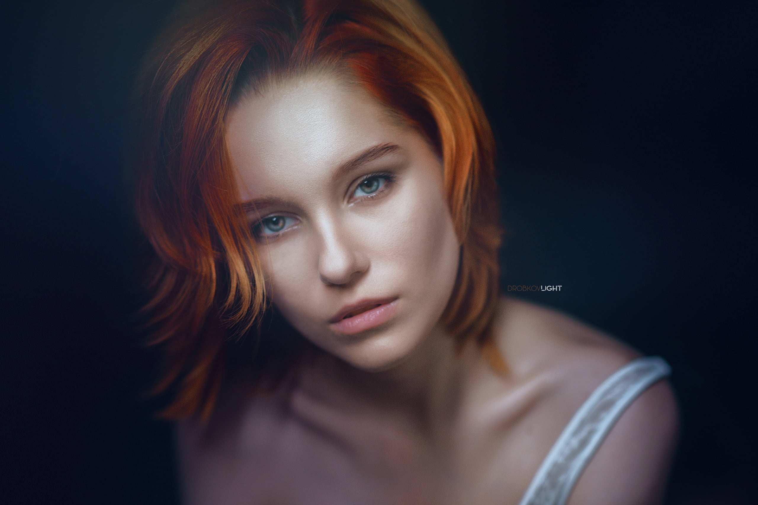 redhead, Alexander Drobkov, Maria Larina, women, model, 2K, face, HD Wallpaper