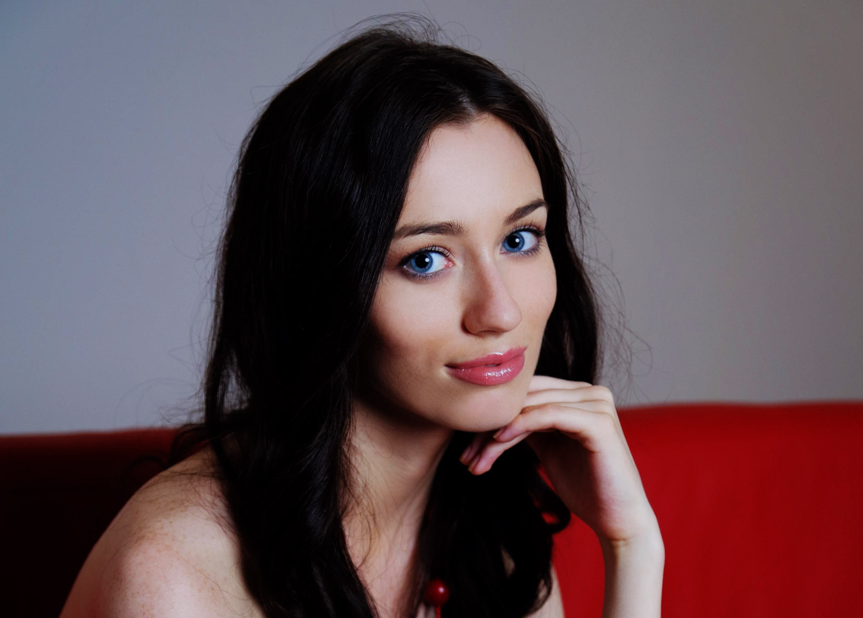 human face, long hair, beautiful woman, one person, beauty, headshot, looking at camera, adult, lifestyles, close-up, Zsanett Tormay, hair, portrait, young women, HD Wallpaper
