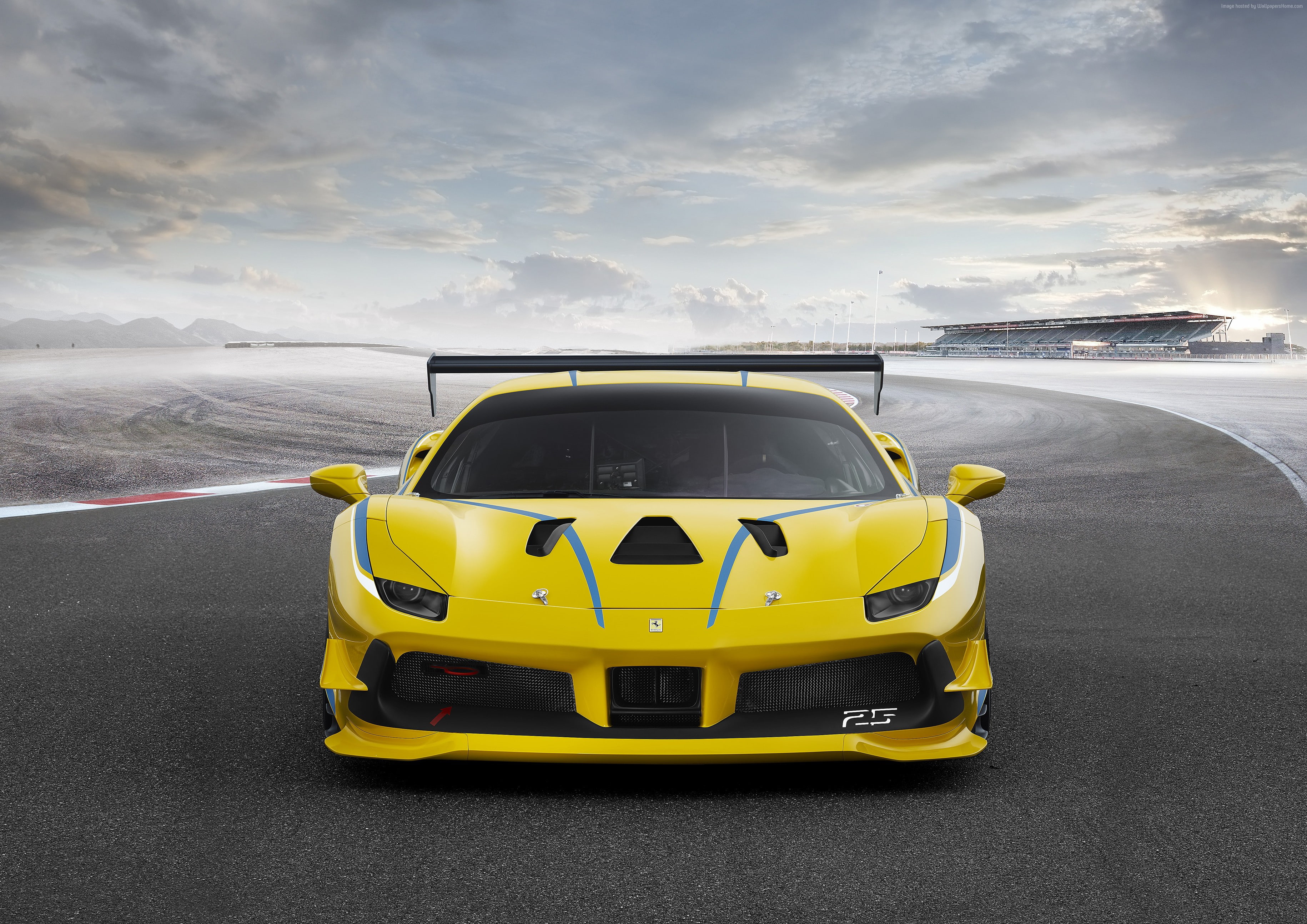 Ferrari 488 challenge, LA Auto Show 2016, 2K, supercar, HD Wallpaper