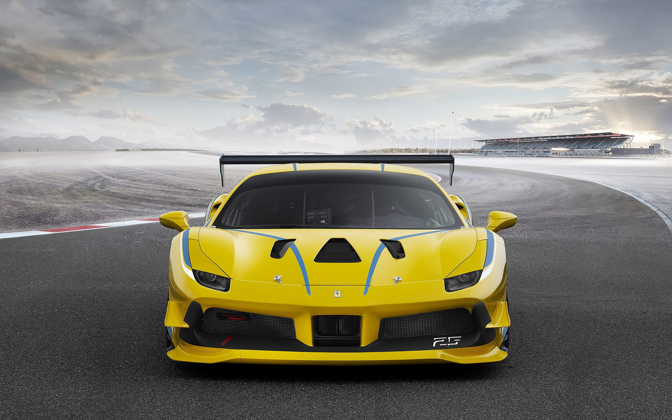 2017, 2K, Ferrari 488 Challenge, HD Wallpaper