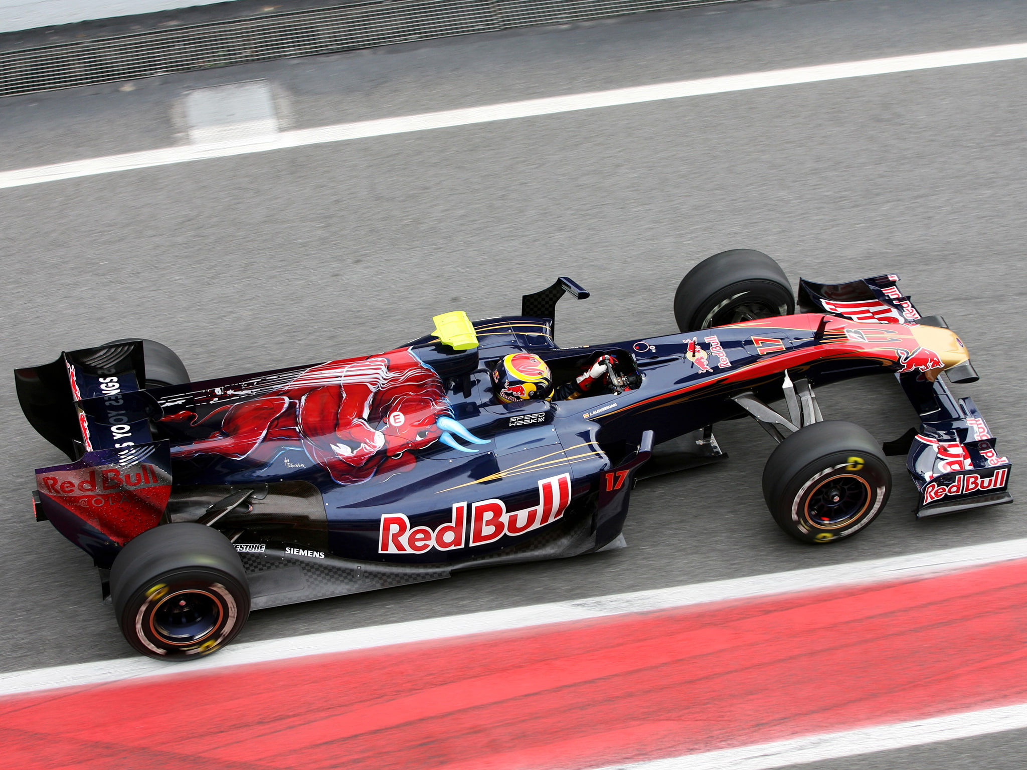 2010, 1080P, str5, rosso, race, formula, f 1, racing, formula 1, toro, HD Wallpaper