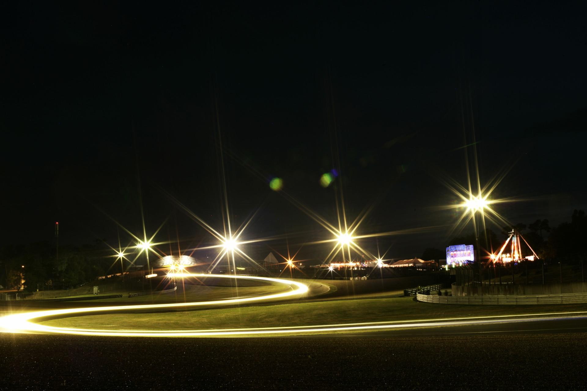 speed, lemans, no people, illuminated, street light, aston, city, architecture, martin, long exposure, transportation, built structure, 1080P, land vehicle, HD Wallpaper
