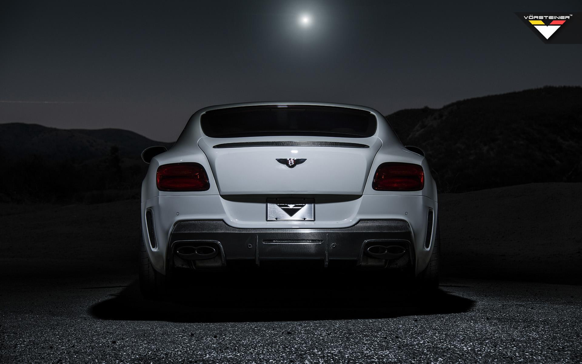 1080P, bentley, vorsteiner, 2013, br10, rs, gt, cars, br, continental, white, HD Wallpaper