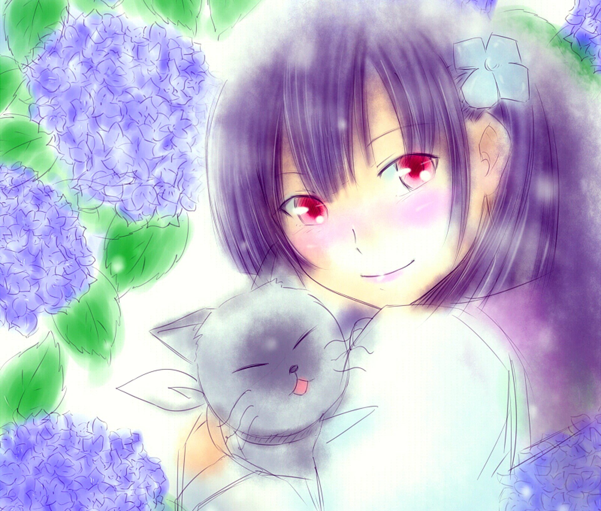 1080P, Anime, Rea Sanka, Sankarea, Babu (Sankarea), HD Wallpaper
