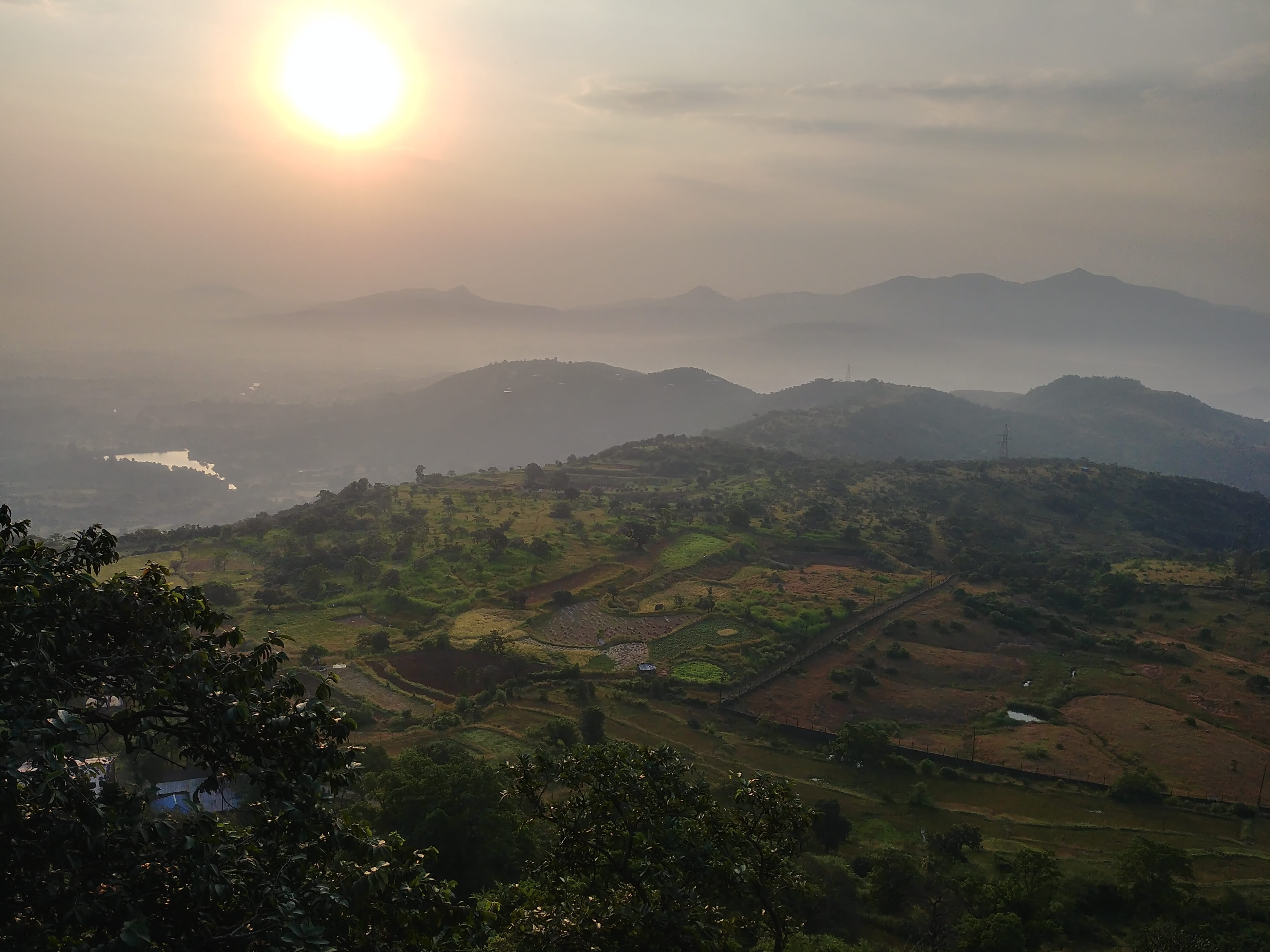no people, plant, mountain range, environment, sunset, india, growth, outdoors, tranquility, tree, non-urban scene, hills, forest, mountain, sunrise, lonavala, HD Wallpaper