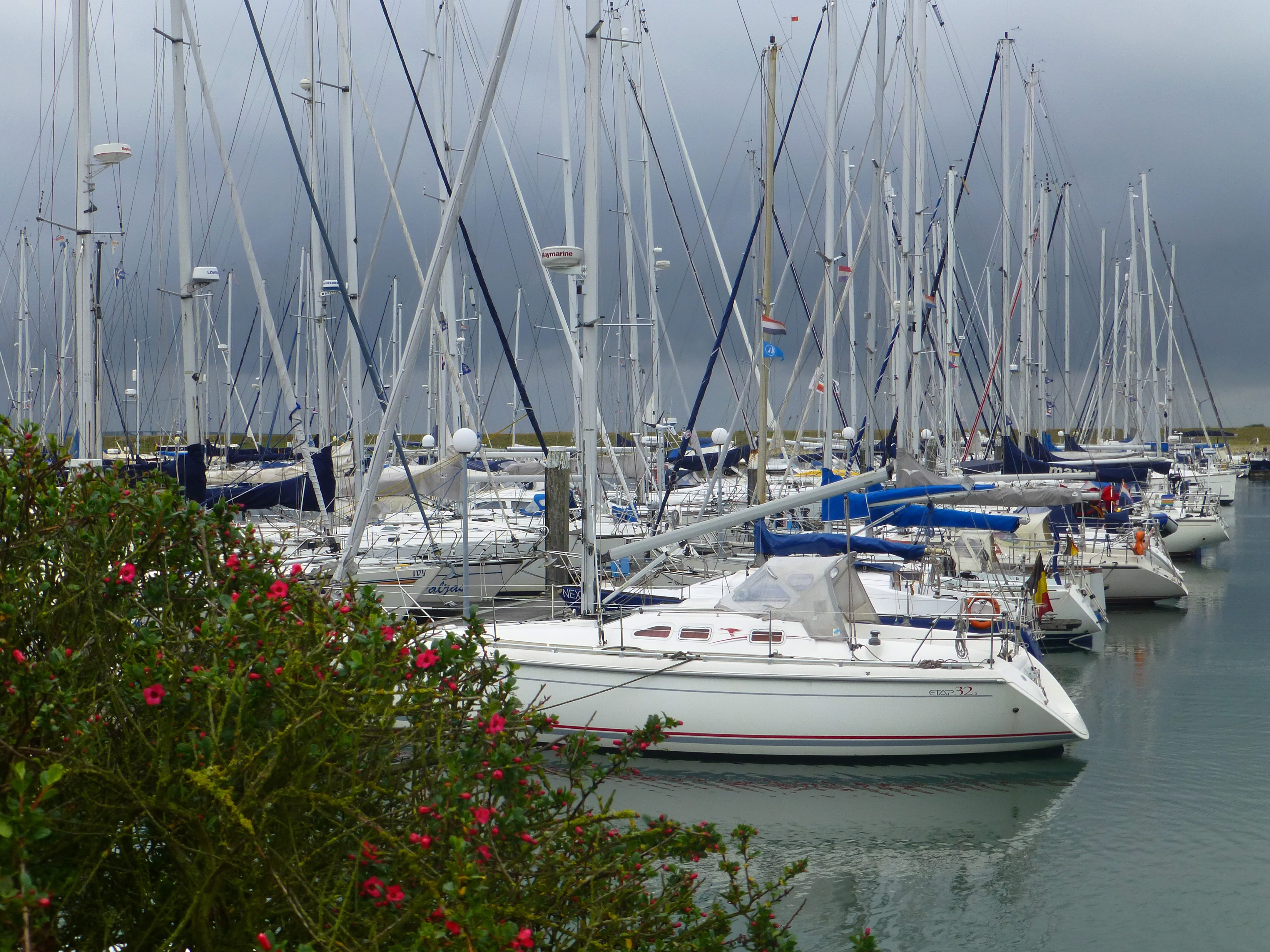 transportation, yacht, day, sky, sailboat, nautical vessel, nature, marina, pier, fishing industry, no people, 4K, beauty in nature, sea, pole, gewitterstimmung, HD Wallpaper