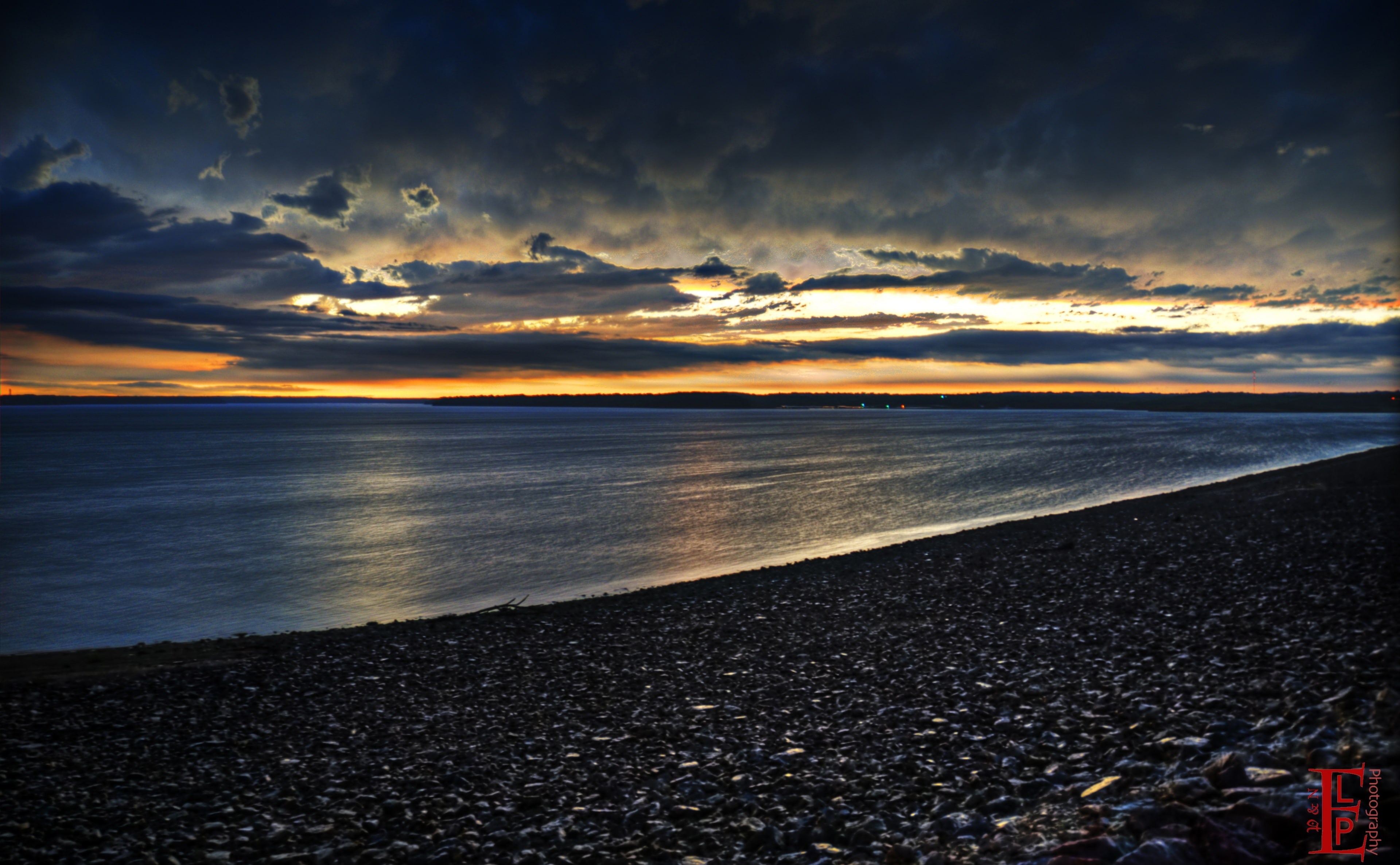 scenics - nature, tranquil scene, beauty in nature, Lake, 4K, land, sunset, horizon over water, Dark, sea, Stormy Night, idyllic, sand, sky, cloud - sky, HD Wallpaper