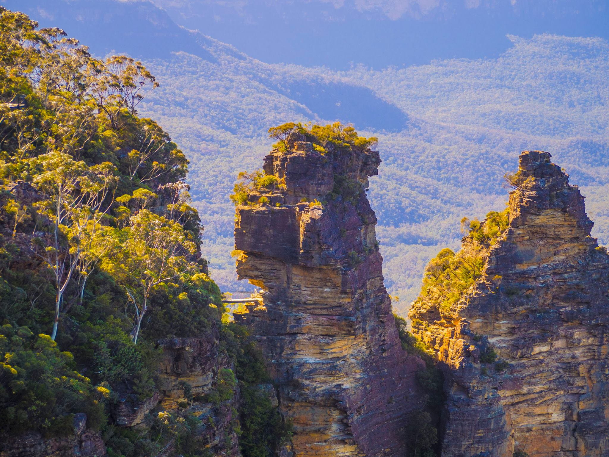 spring, history, beauty in nature, mountain, architecture, nature, plant, rock, valley below, rock - object, solid, ancient, bridge, rock formation, scenics - nature, HD Wallpaper