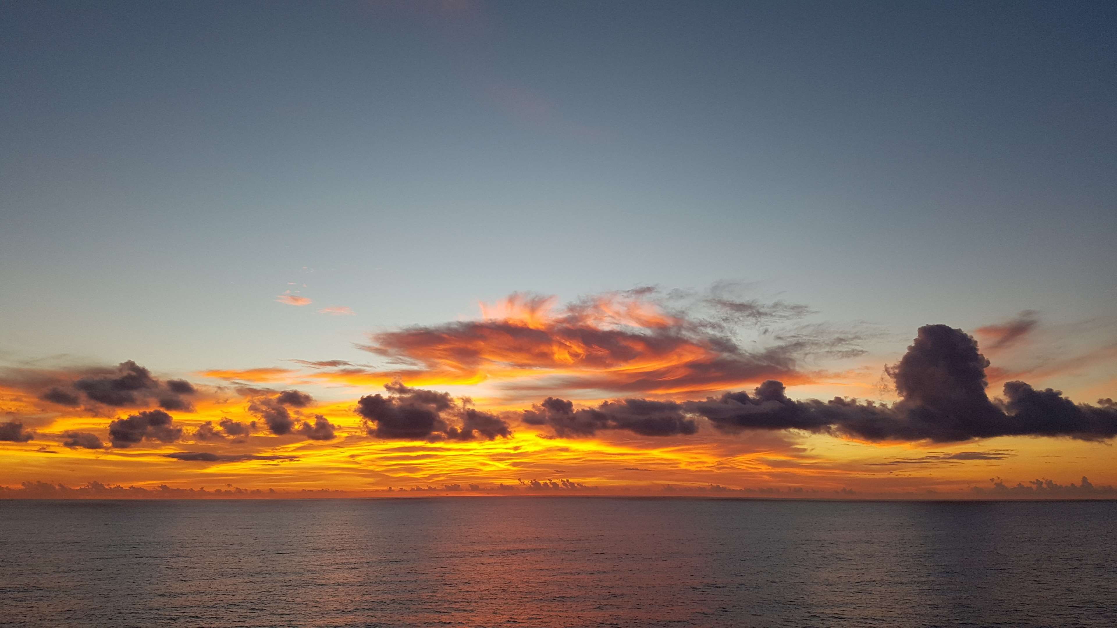no people, copy space, sunrise, sun, placid, nature, dusk, outdoors, beauty in nature, horizon, scenics - nature, ocean, seascape, sea, seashore, landscape, HD Wallpaper