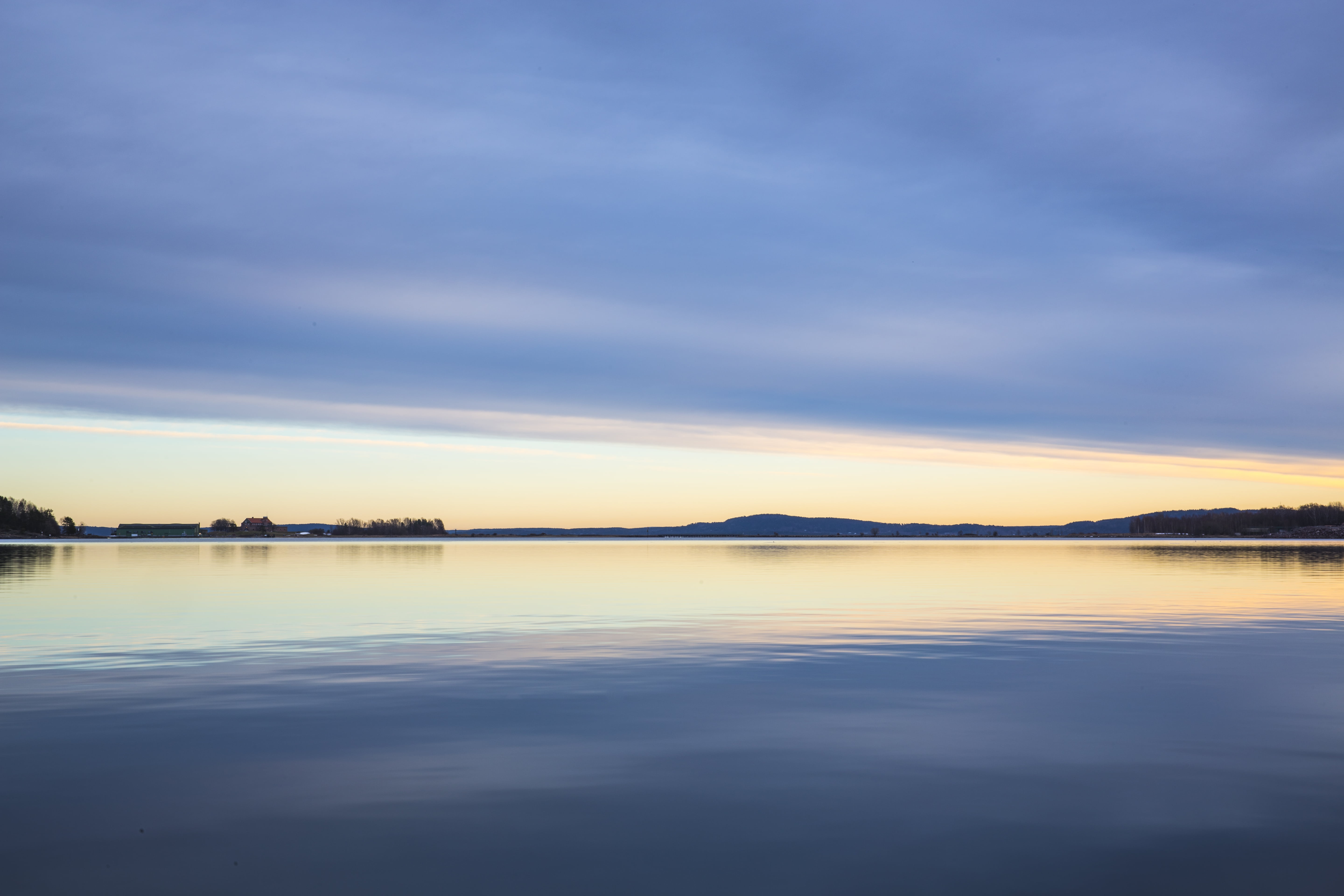 tranquil scene, sunrise, beautiful, idyllic, winter, ocean, standing water, sunset, sky, waterfront, lake, cloudy skies, scenic, evening, scenics - nature, HD Wallpaper