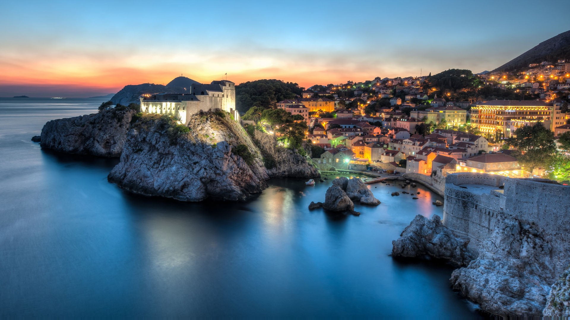 long exposure, europe, scene, vacation, reflection, river, water, sky, outdoor, building, 1080P, building exterior, dusk, castle, beauty in nature, tourism, HD Wallpaper
