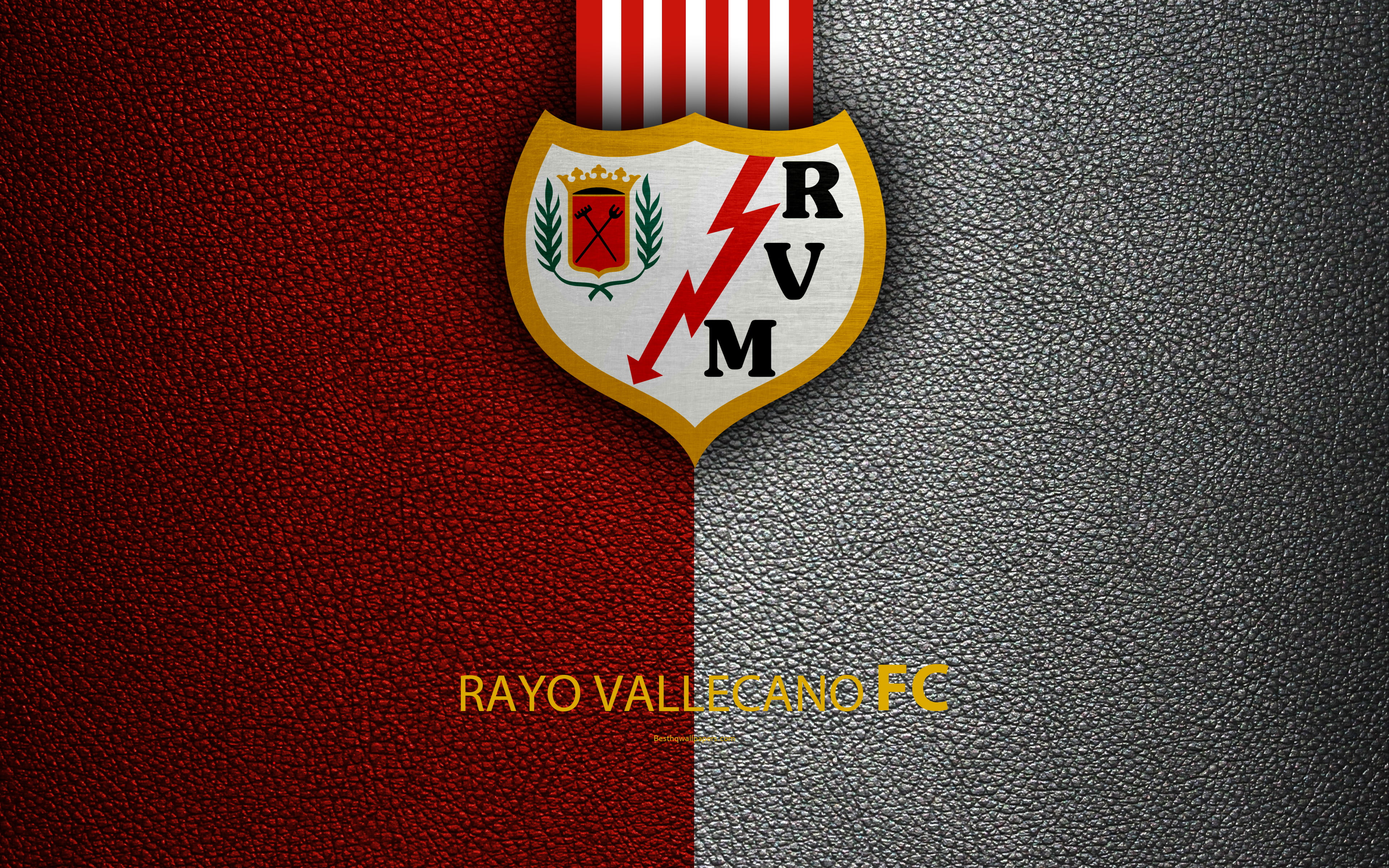 Logo, Soccer, 4K, Emblem, Rayo Vallecano, HD Wallpaper