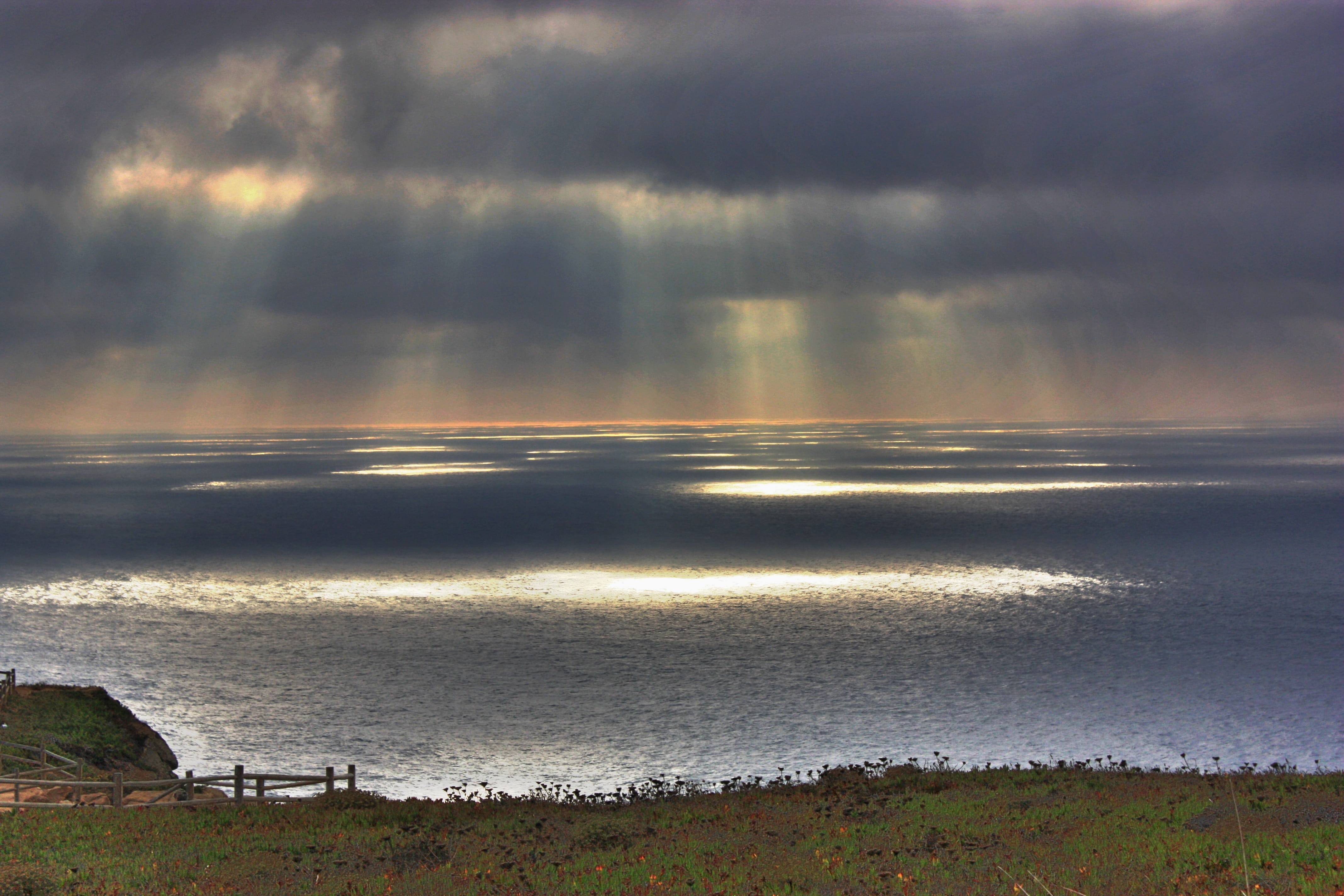 Portugal, scenics - nature, clouds, tranquil scene, landscape, land, outdoors, sky, beach, environment, sunlight, tranquility, dramatic sky, Sunset, stowmy, HD Wallpaper