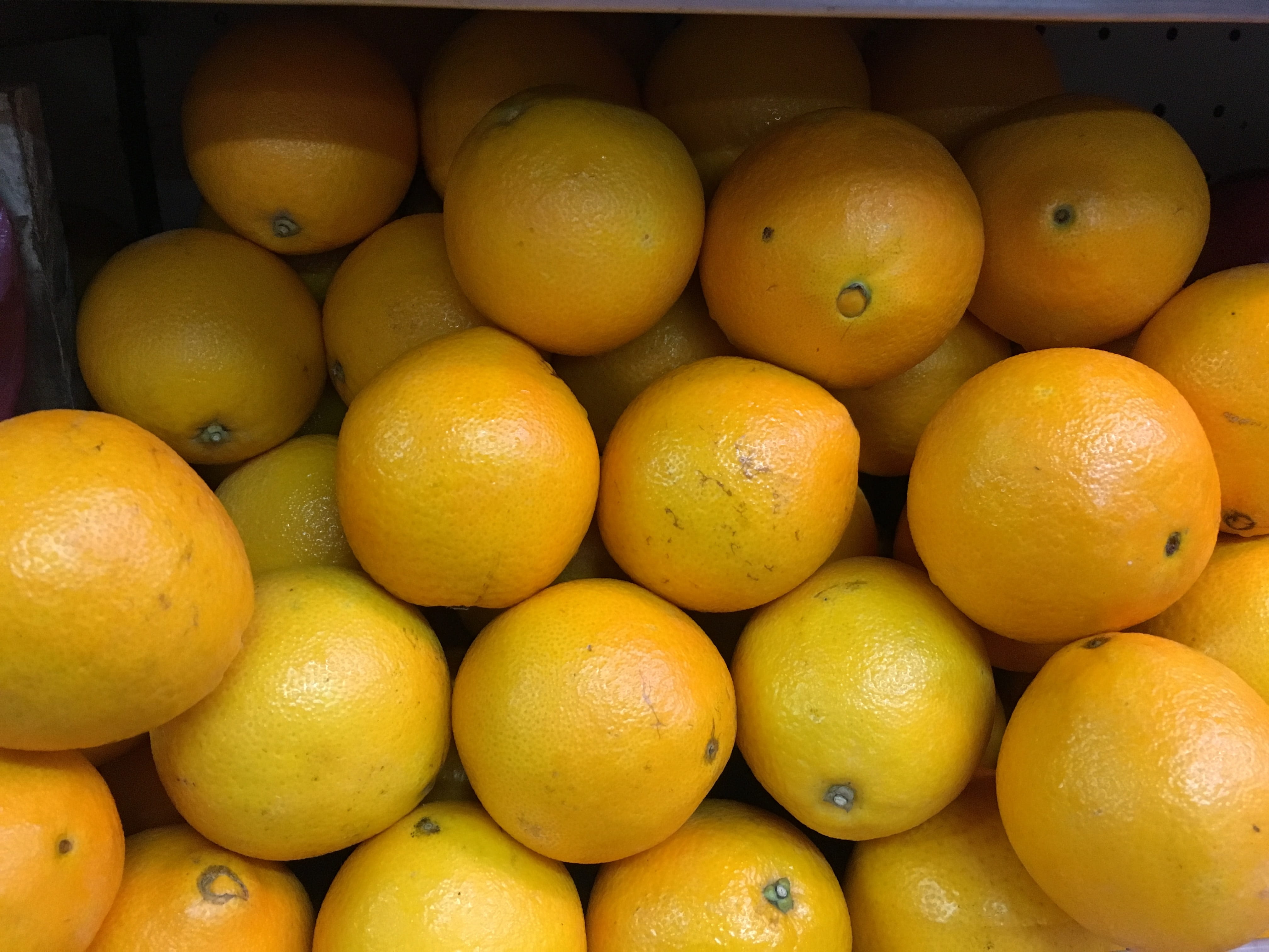 orange, for sale, orange - fruit, close-up, abundance, healthy eating, orange color, still life, no people, high angle view, yellow, citrus fruit, 4K, HD Wallpaper