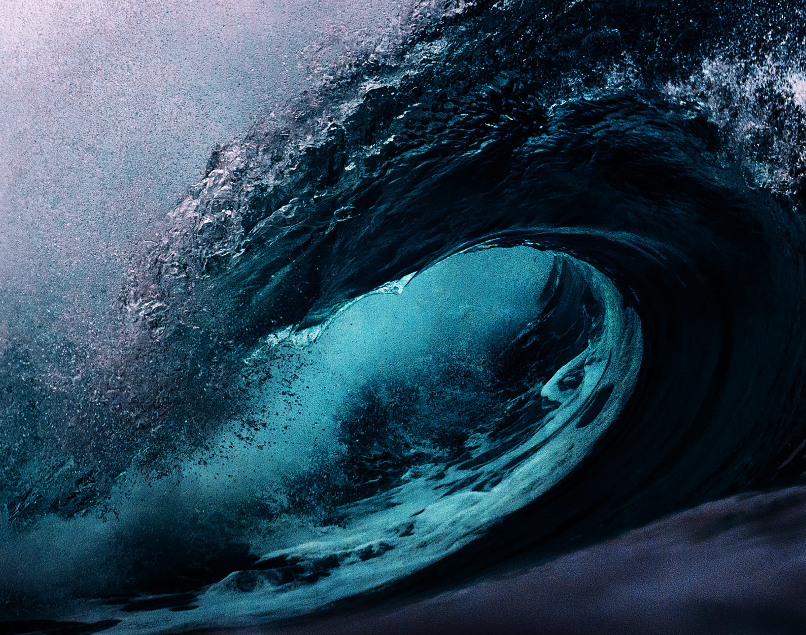 action, outdoors, waves, seaside, focus, split shot, split-level photography, no people, day, aquatic sport, ocean, sky, water, dark blue, scenics - nature, HD Wallpaper