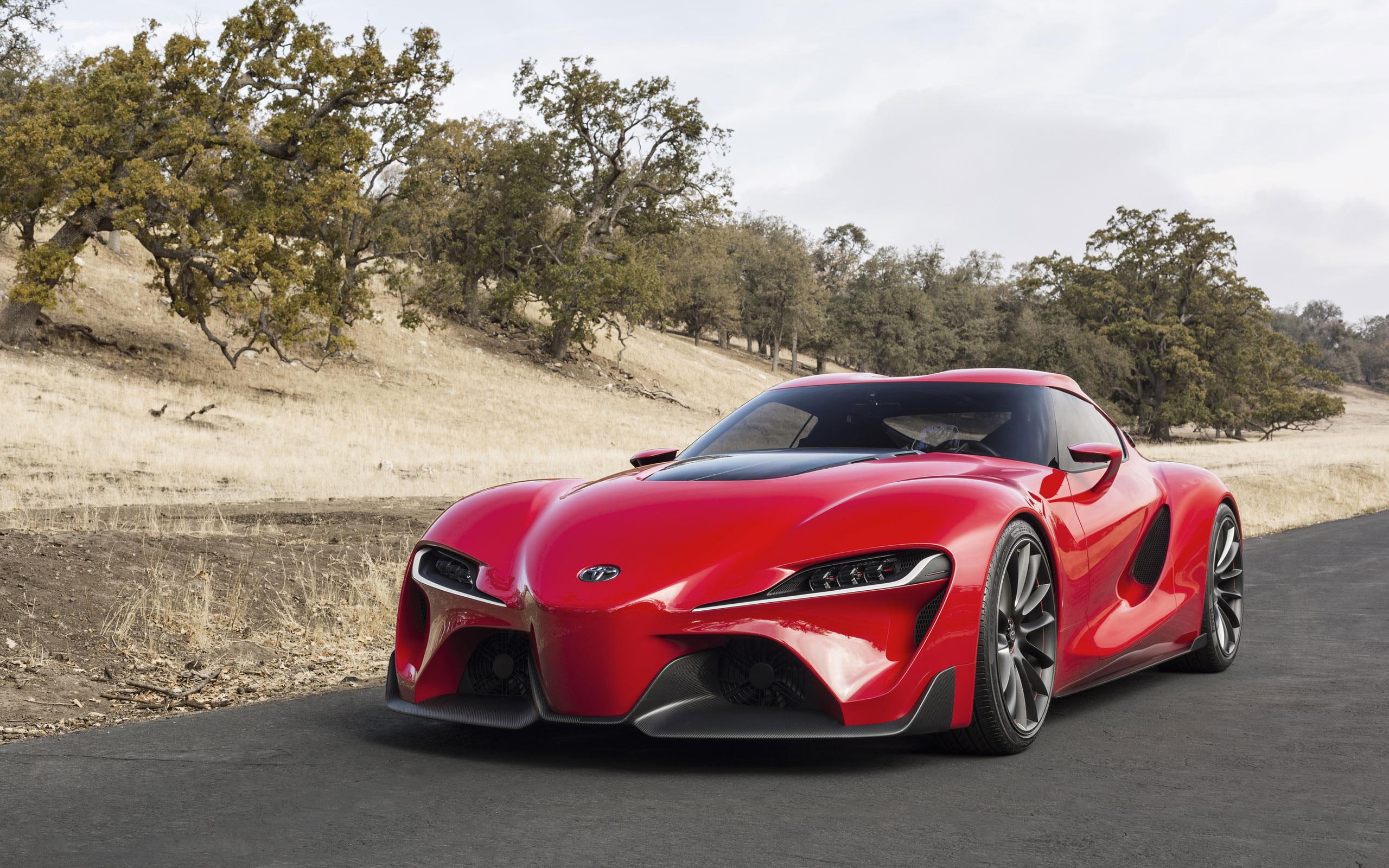 car, cars, 2014, luxury, red, toyota, f, 2K, concept, HD Wallpaper