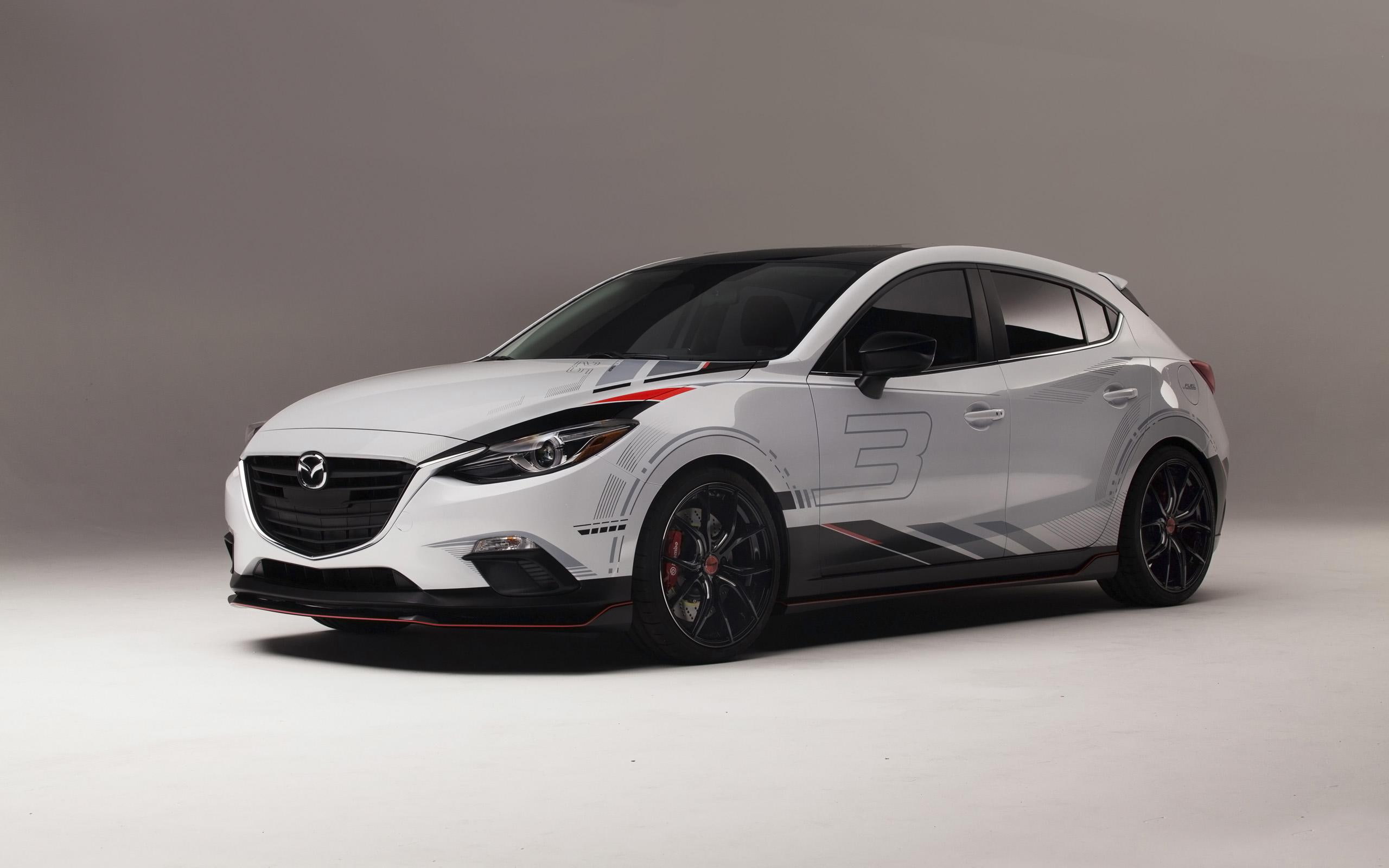 mazda, 2K, club, white, cars, 2013, door, sport, hatchback, HD Wallpaper