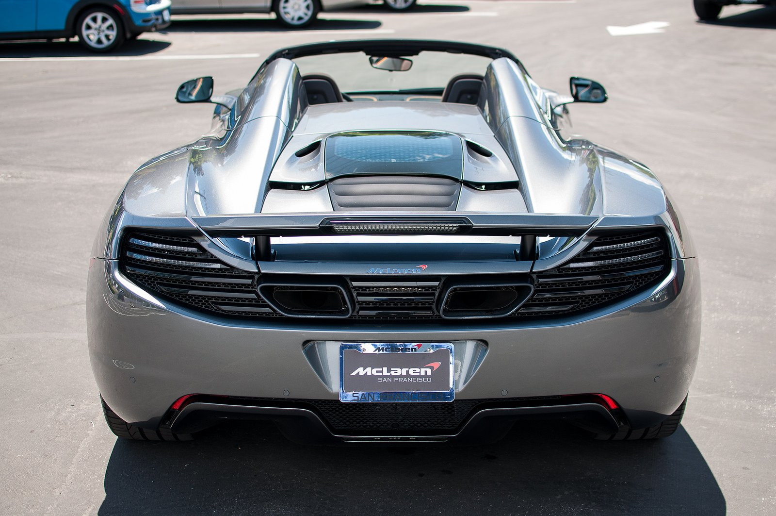 spider, 720P, grey, 12c, graphite, mp4, supercar, mclaren, color, HD Wallpaper