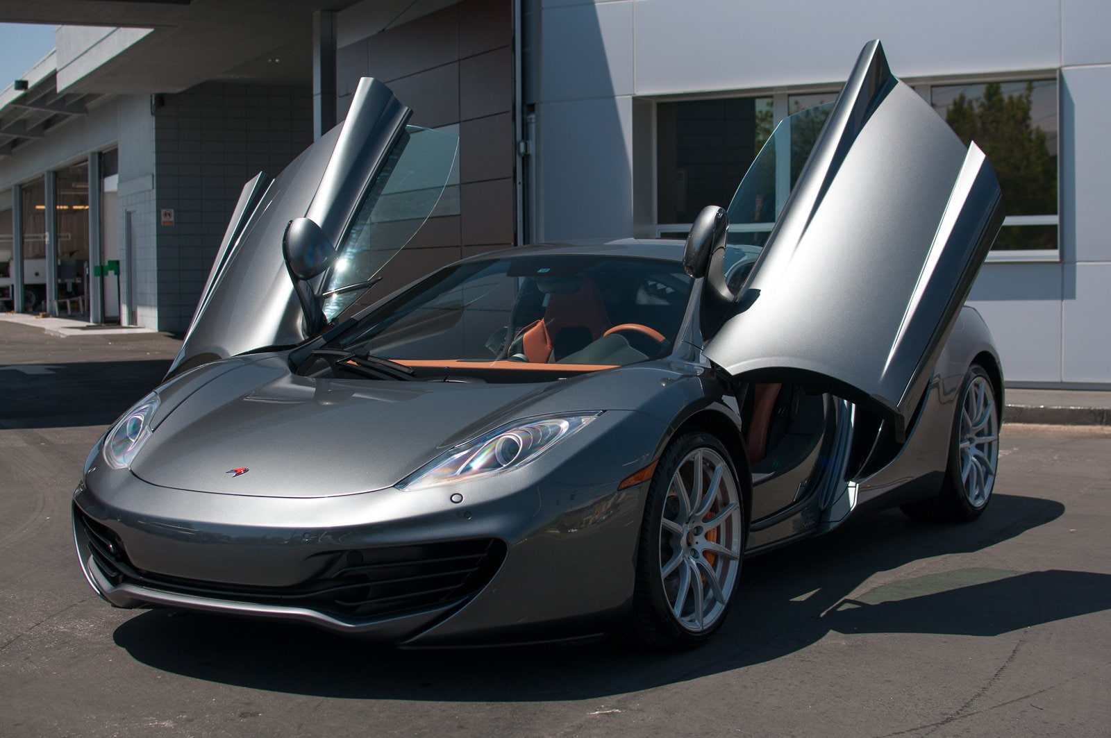 graphite, 12c, mp4, 1017, color, 720P, grey, supercar, mclaren, HD Wallpaper
