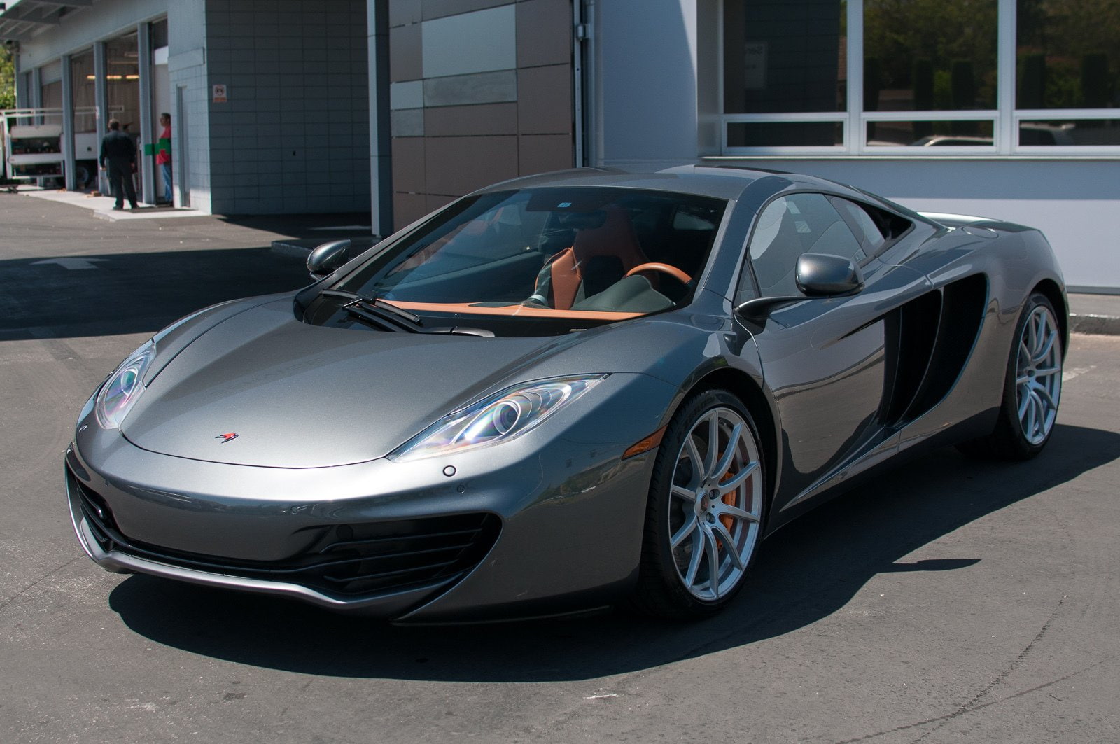 720P, color, grey, supercar, mp4, graphite, mclaren, 1017, 12c, HD Wallpaper