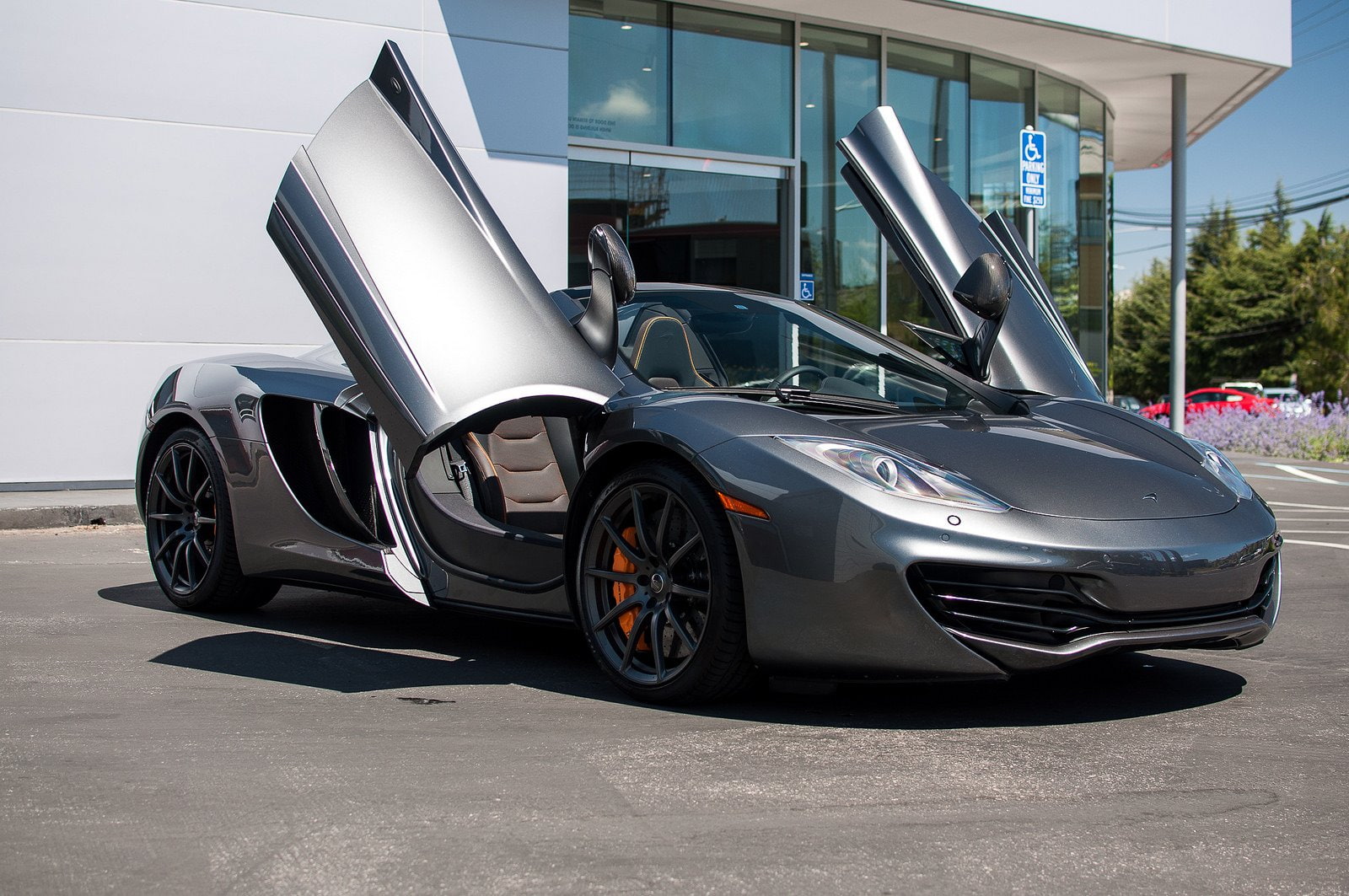 mclaren, mp4, 12c, spider, color, graphite, grey, 720P, supercar, HD Wallpaper