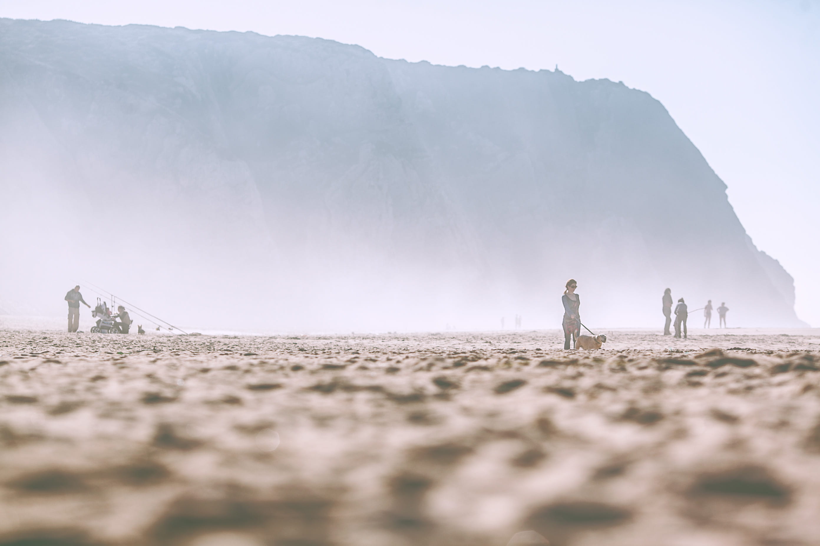 near, leisure activity, standing, brown, human, tranquility, person, soil, day, tranquil scene, mountain, fog, beauty in nature, scenics - nature, sand, HD Wallpaper