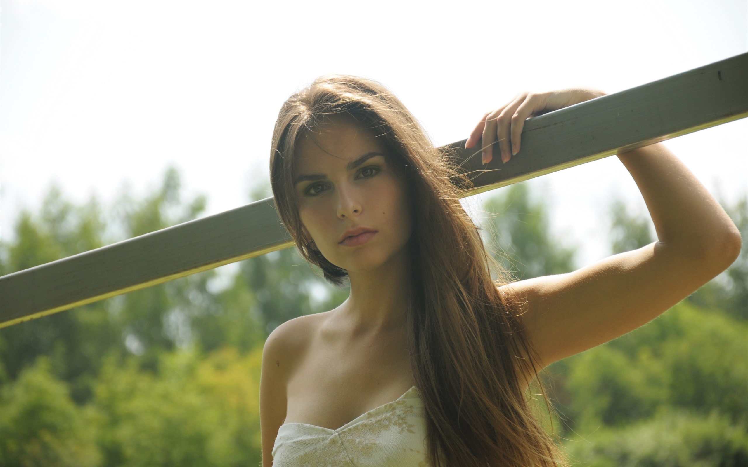 Pure, Long, Wind, Hair, 2K, Girl, HD Wallpaper