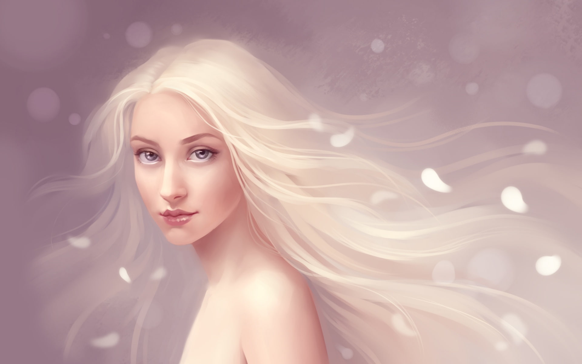 Hair, Flowing, Fantasy, Girl, 1080P, Pure, HD Wallpaper