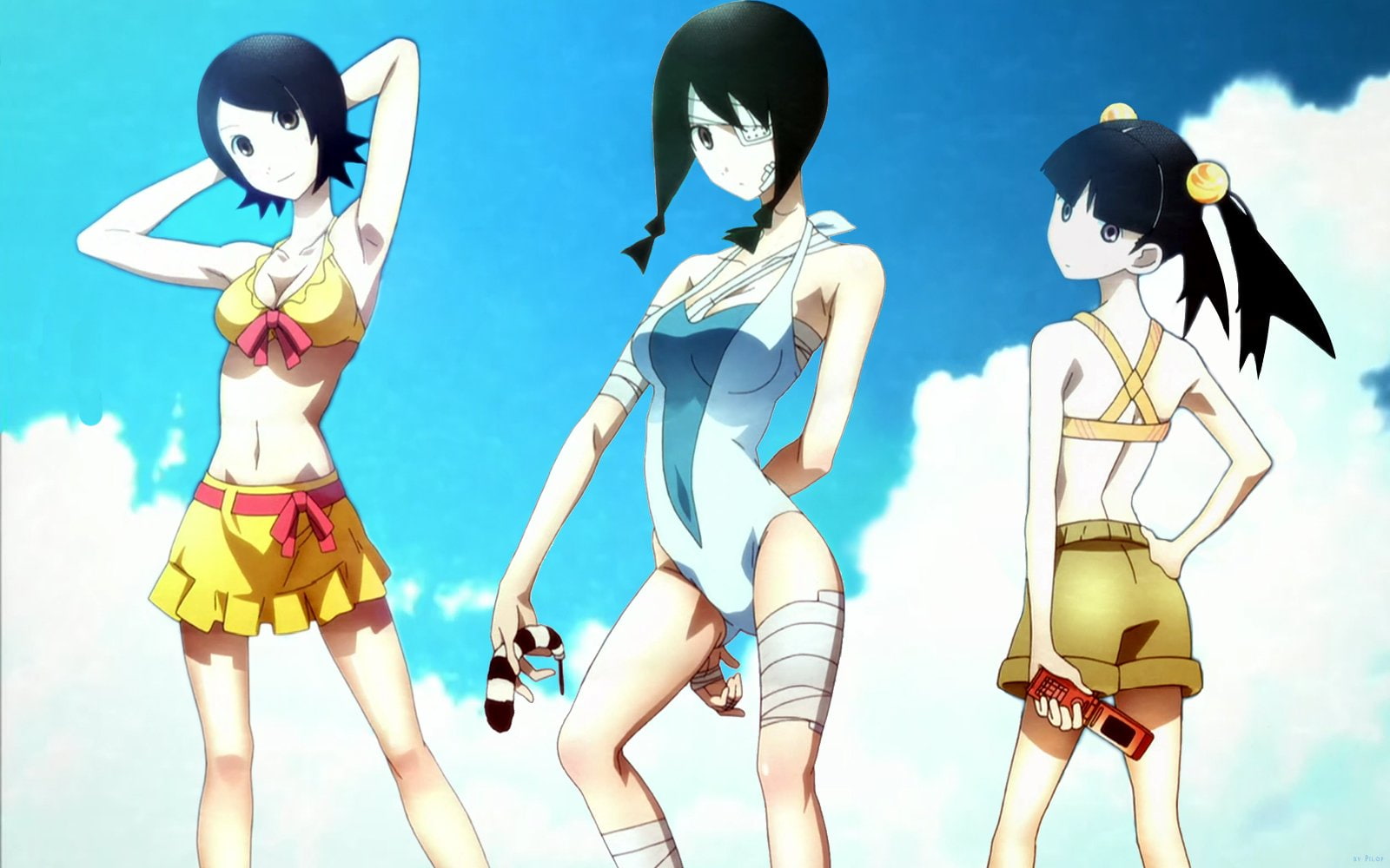 Abiru Kobushi, Zetsubou-Sensei, Meru Otonashi, 720P, Anime, Nami Hitou, Sayonara, HD Wallpaper