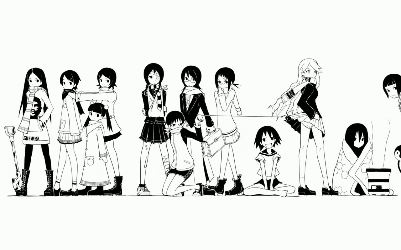 Harumi Fujiyoshi, Ai Kaga, Zetsubou-Sensei, Anime, Kafuka Fuura, Nami Hitou, Kaere Kimura, Abiru Kobushi, Chiri Kitsu, Matoi Tsunetsuki, 720P, Tarou Sekiutsu, HD Wallpaper